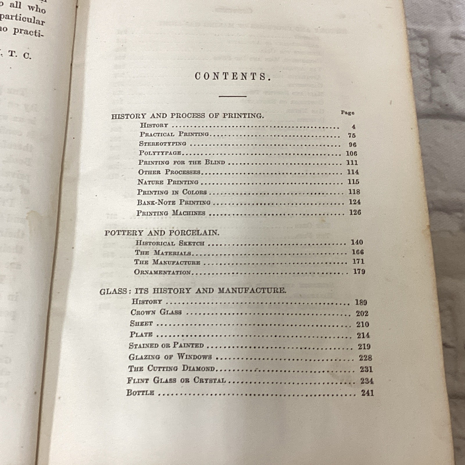 Five Black Arts – 1861 Coggeshall – Printing, Pottery, Glass, Iron, Gas-Light