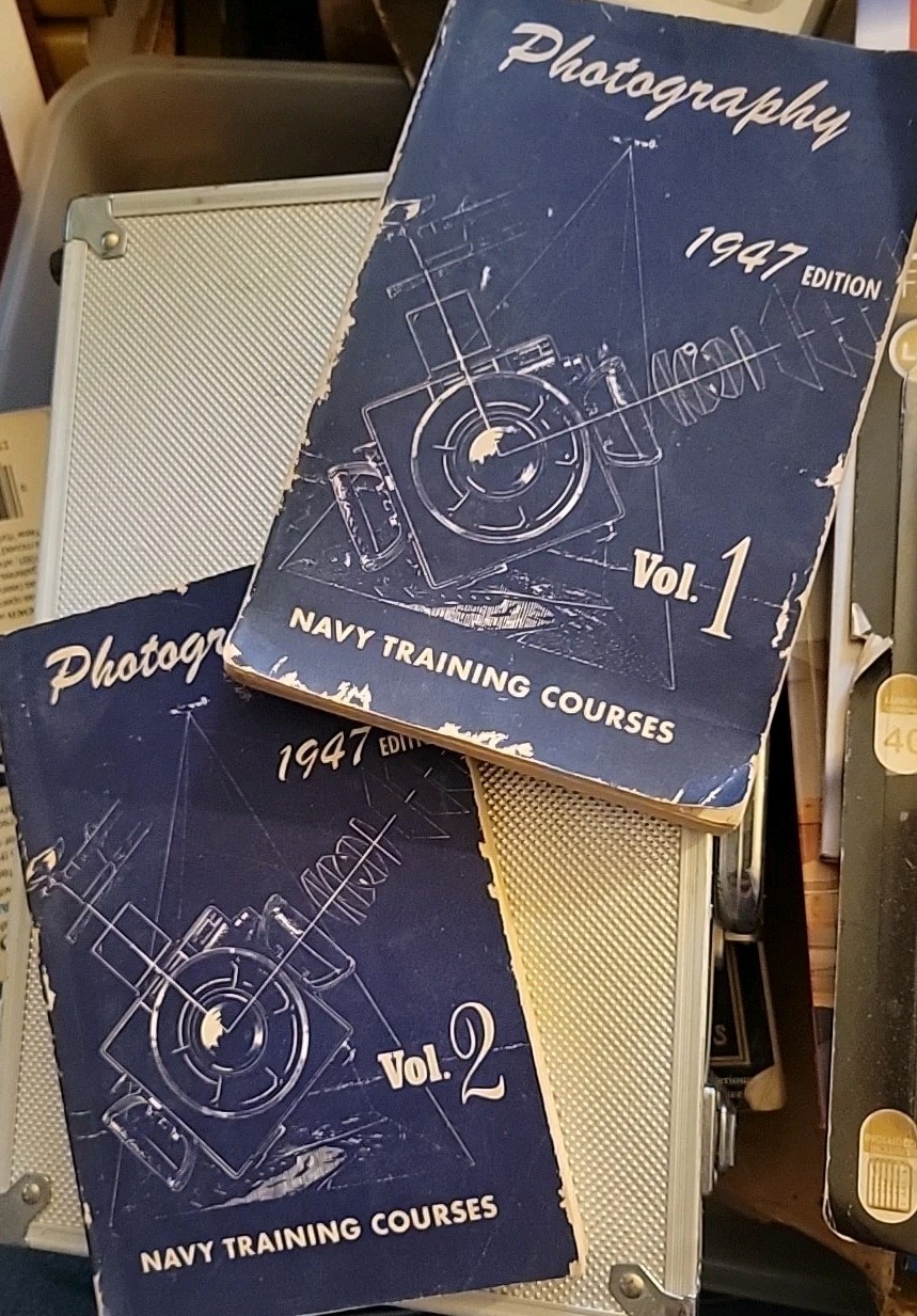1947 Photography Navy Training Course volume 1 and 2 Set Department of Navy