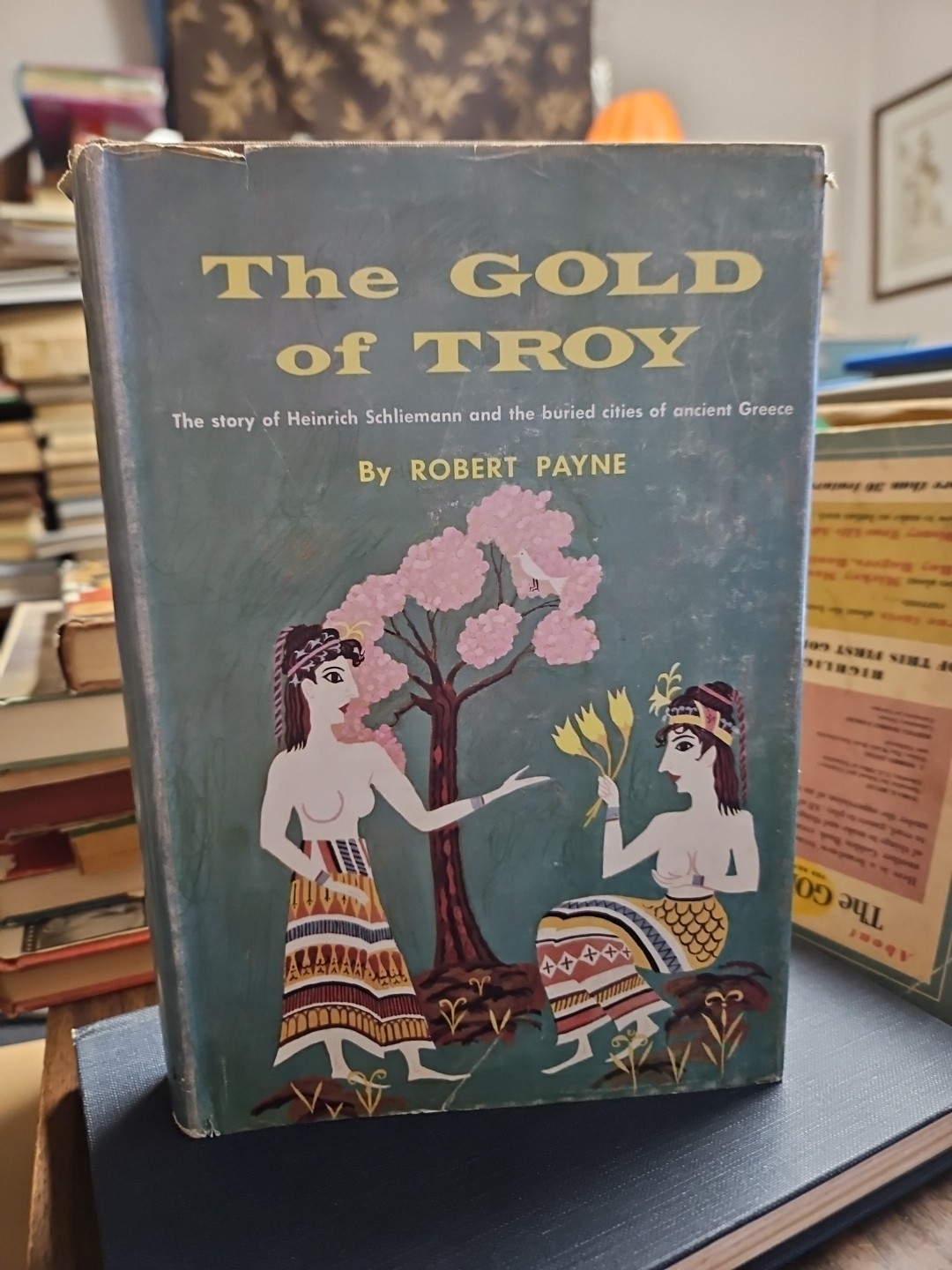 THE GOLD OF TROY ~ ROBERT PAYNE ~ 1959 HC/DJ BOOK OF THE MONTH VINTAGE