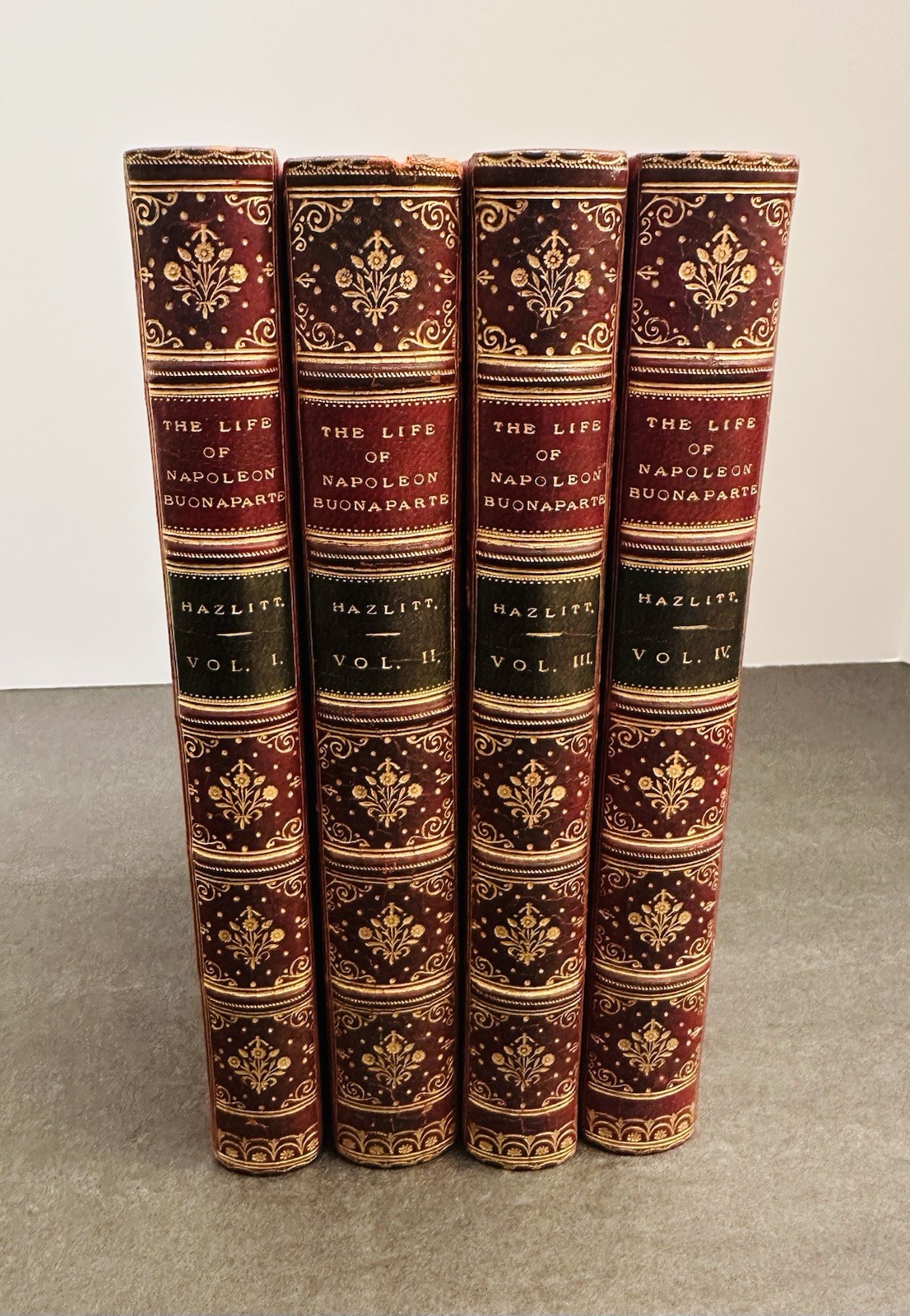 1852 4 Volumes The Life of Napoleon Buonaparte Fine Binding