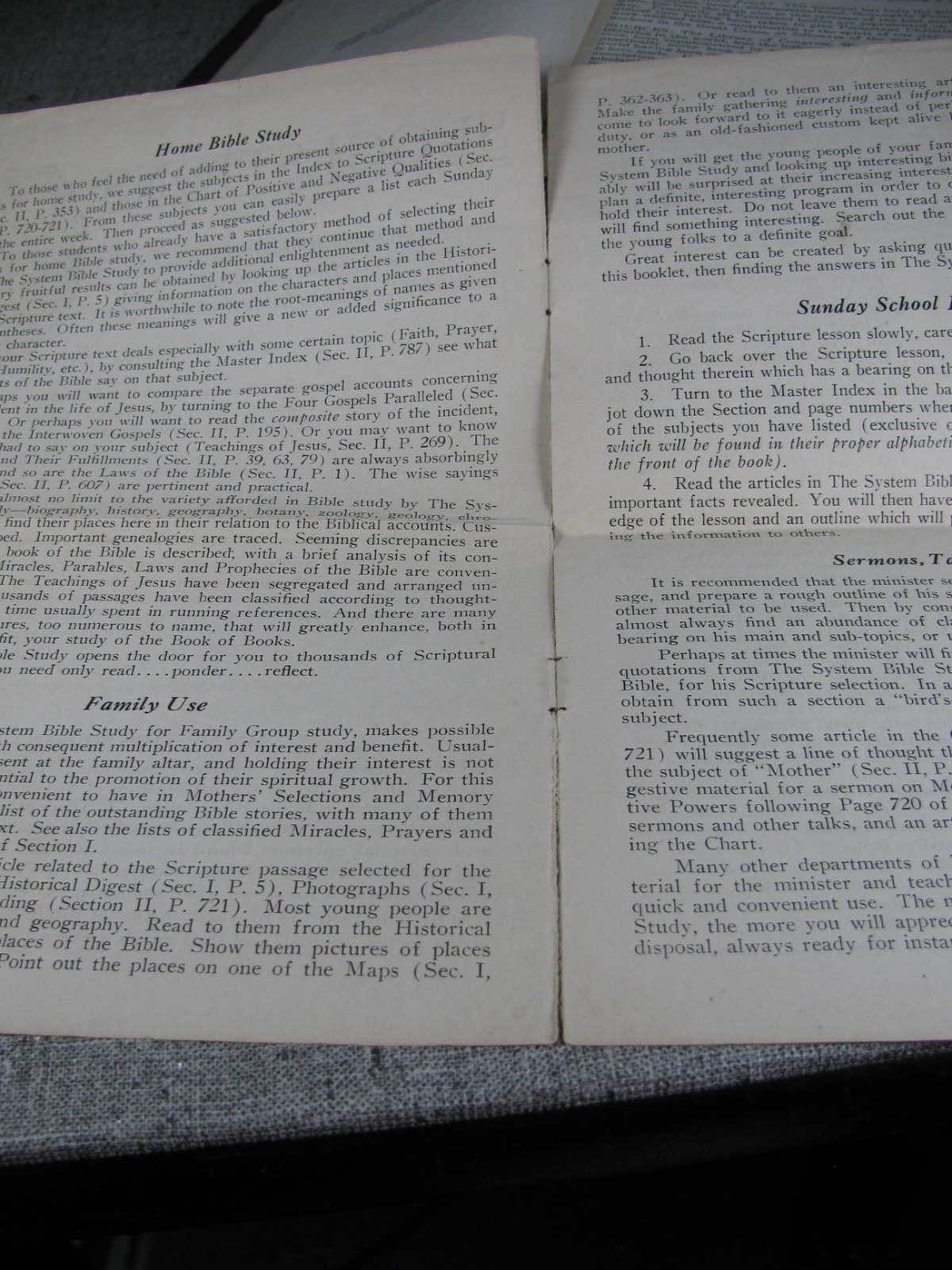 The System Bible Study Revised And Enlarged Leather Bound Study Bible 1933