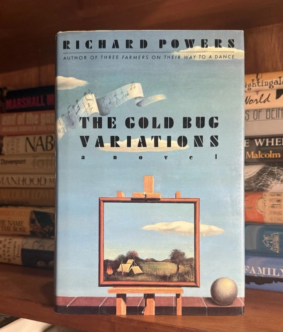 Richard Powers / The Gold Bug Variations / 1st/1st / HCDJ / W. Morrow, 1991
