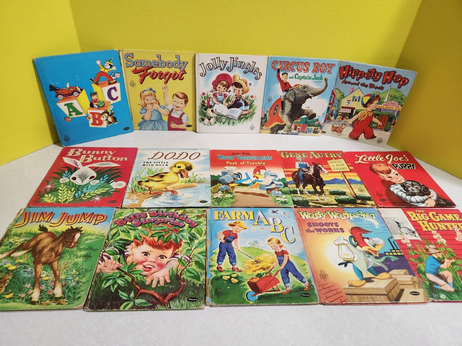 Lot of 15 Vintage Children’s Books WHITMAN Tell A Tale