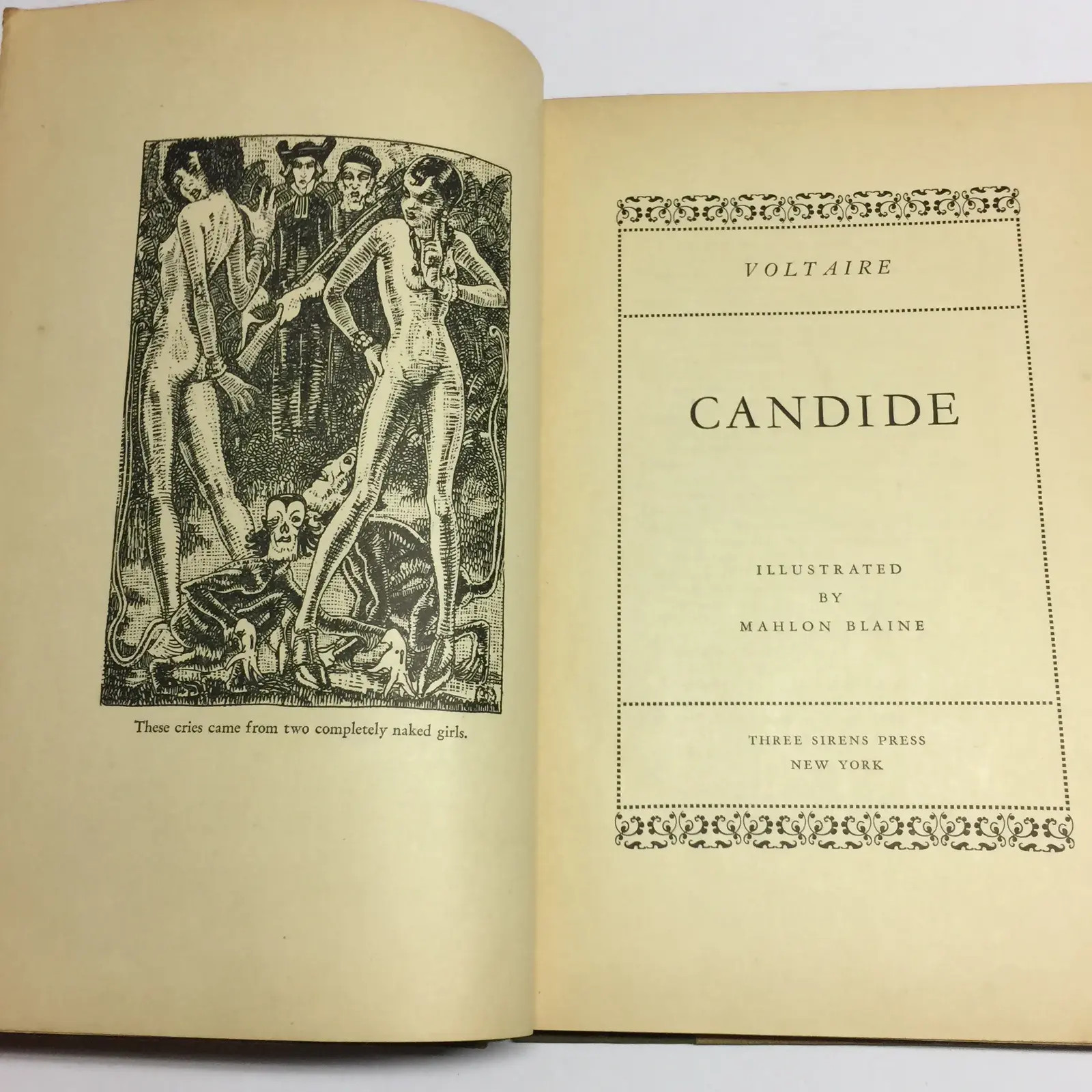 Candide Voltaire 1930-Illustrated (Black and White- Vintage)-USED-GOOD-Hardcover