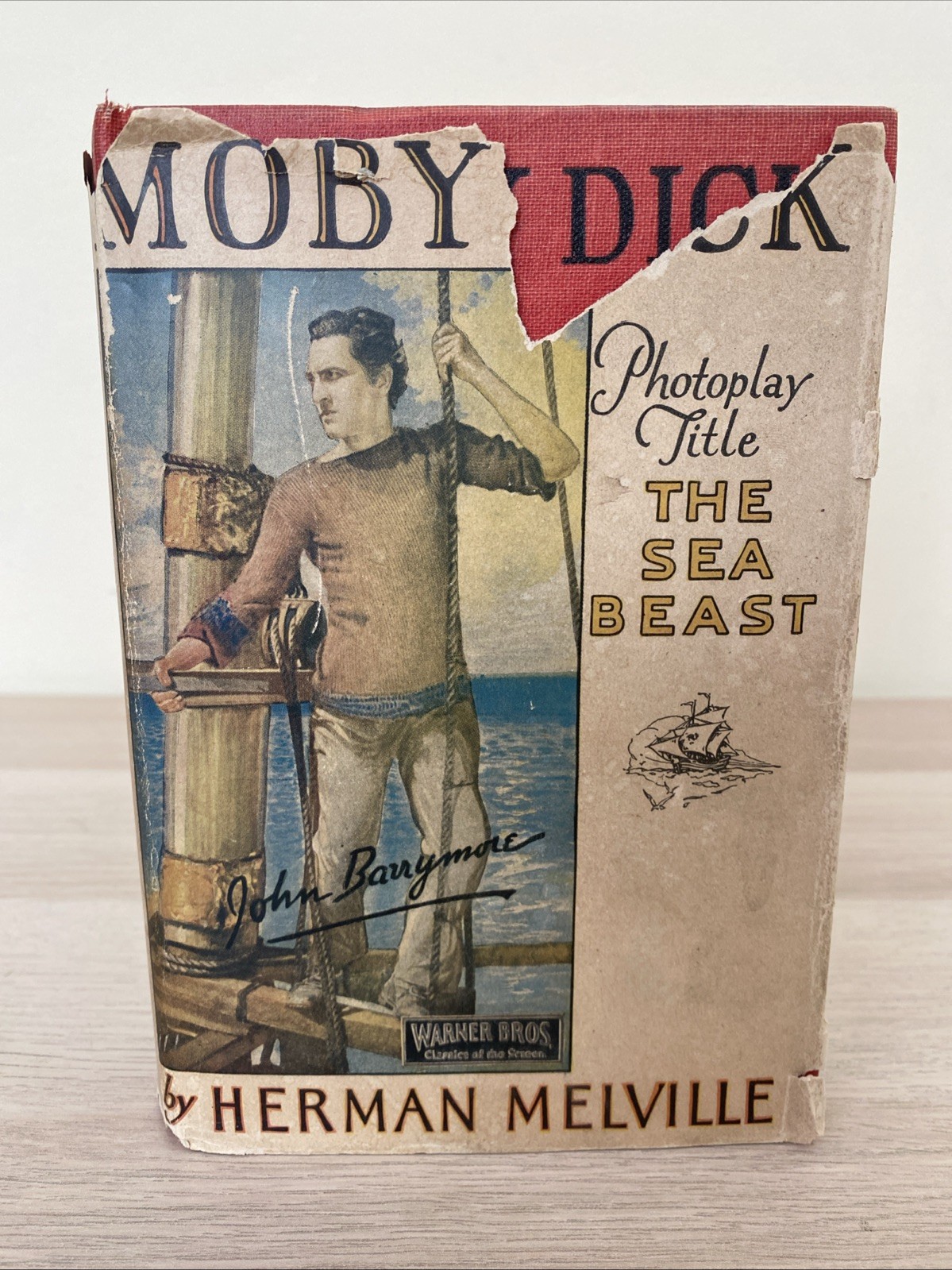 Moby Dick by Herman Melville 1930 Illustrated From Photoplay Title The Sea Beast