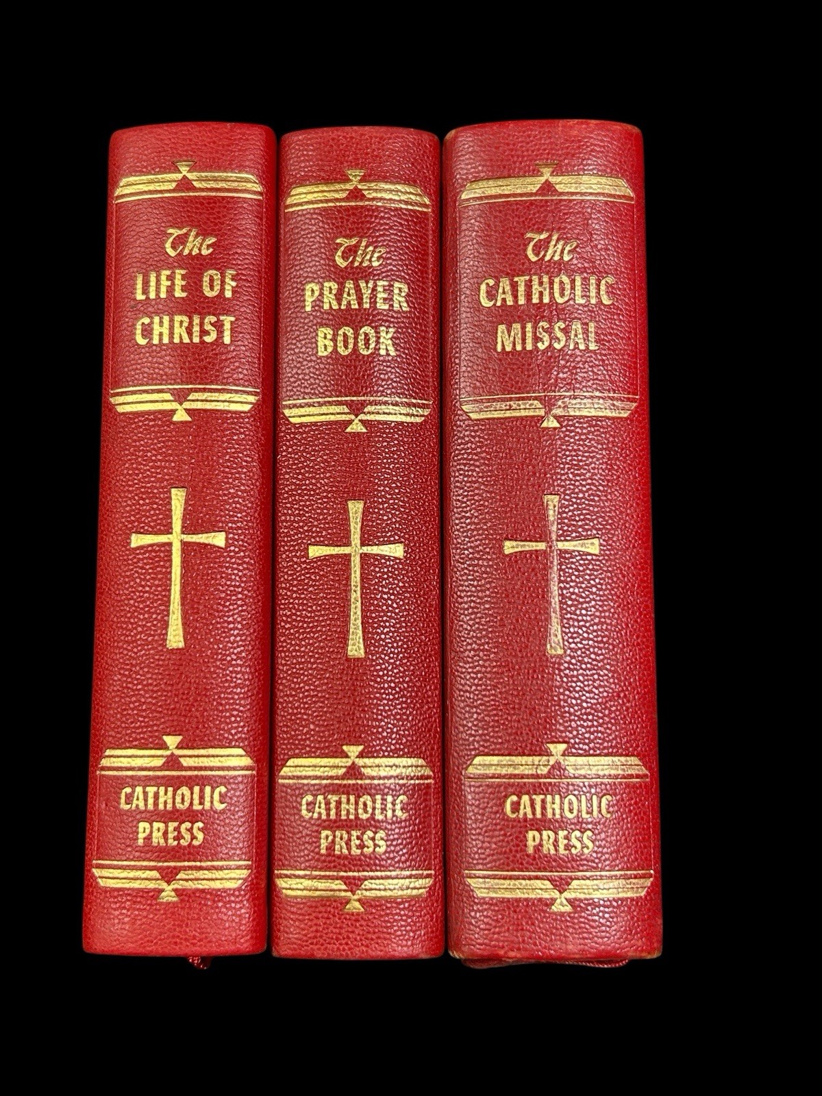 Library Of Catholic Devotion 3 Book Set In Box – Copyright 1954