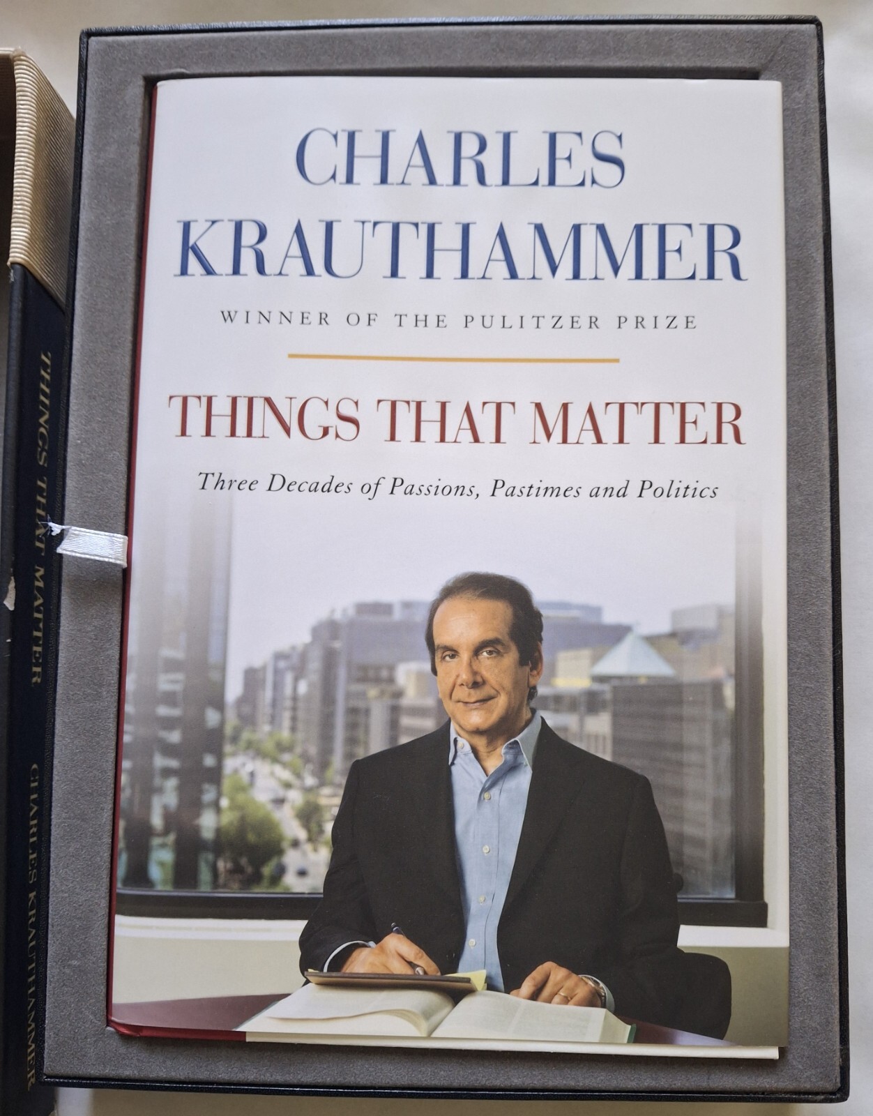Signed limited first edition compiled essays of Charles Krauthammer