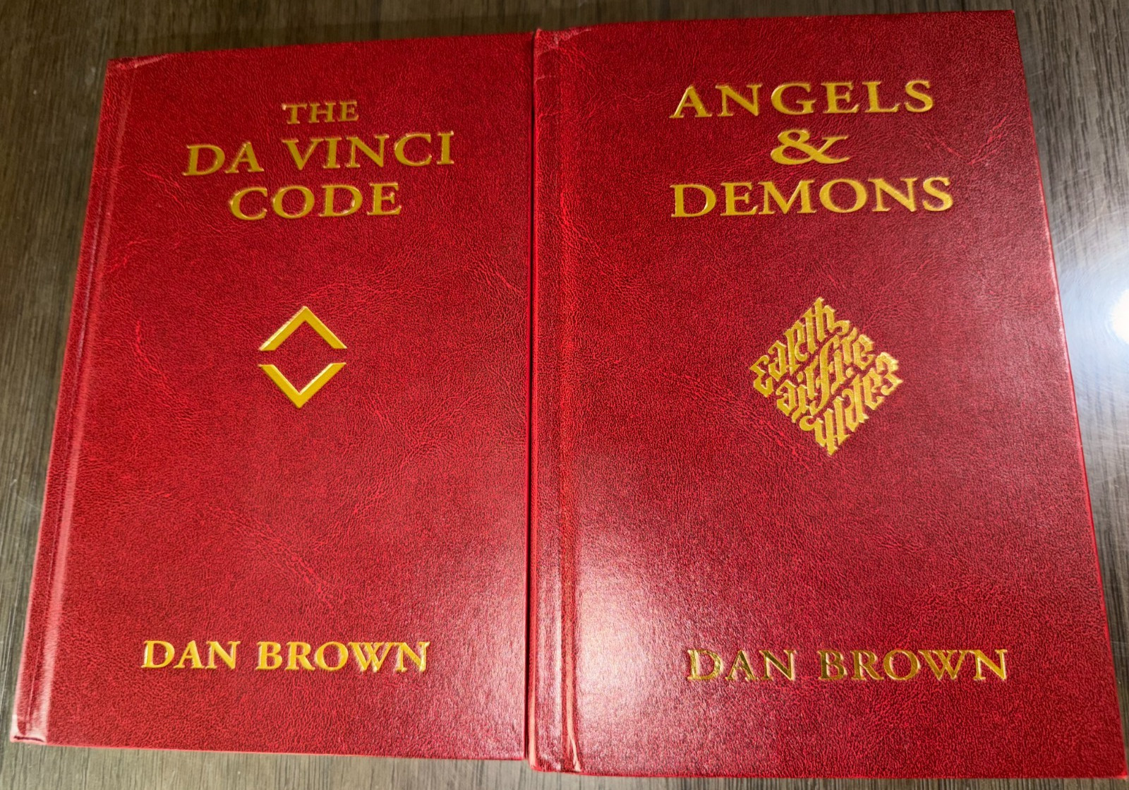 The Da Vinci Code Angels & Demons Dan Brown 2003 Hardcover Set with Slipcase VG-