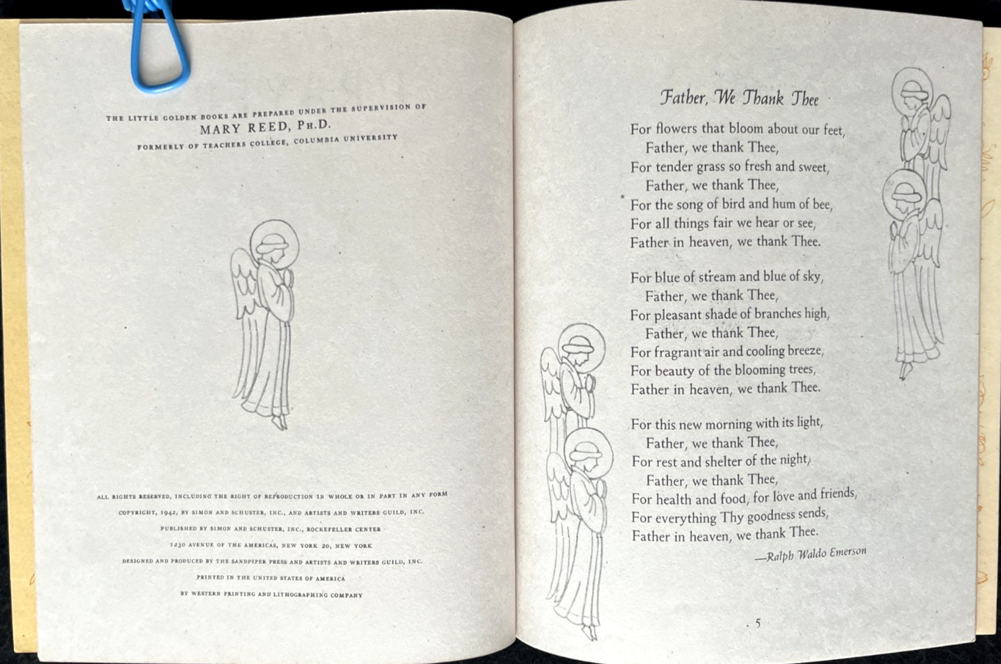 PRAYERS FOR CHILDREN ~ vintage children’s Little Golden Books SET, Eloise Wilkin