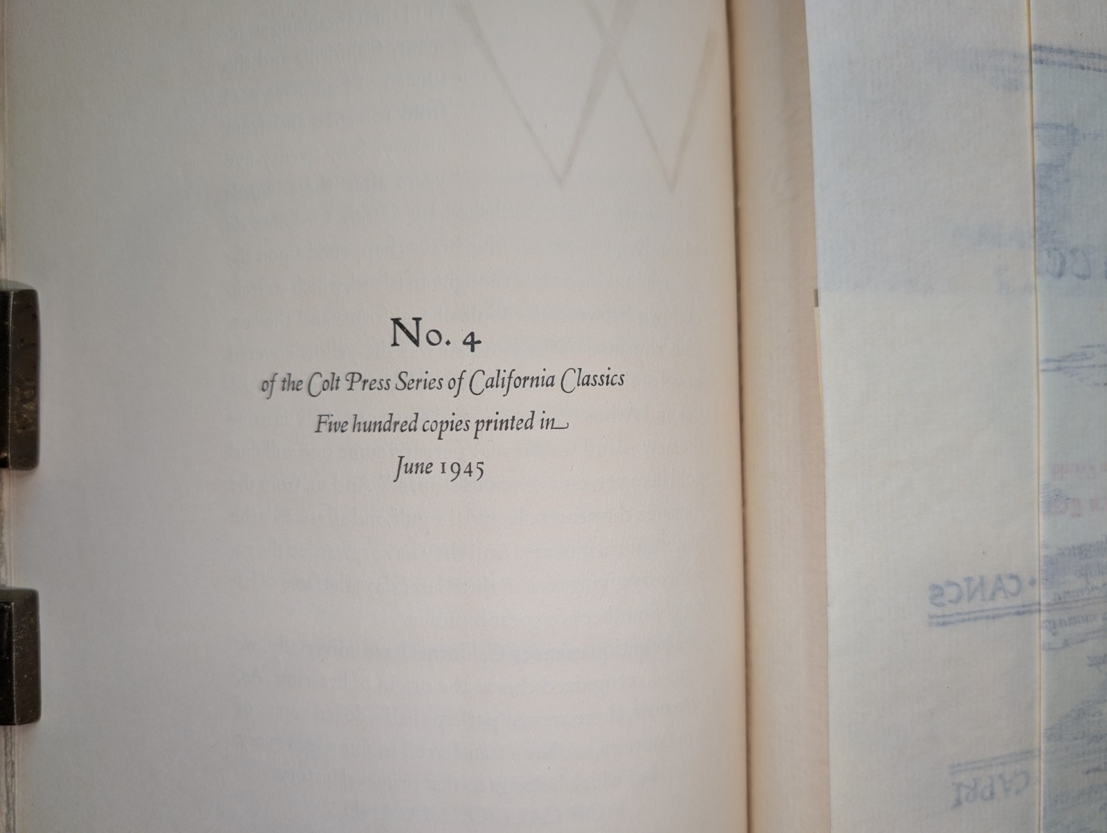 The Queen of California – Colt Press, 1945, Limited Edition of 500 Copies