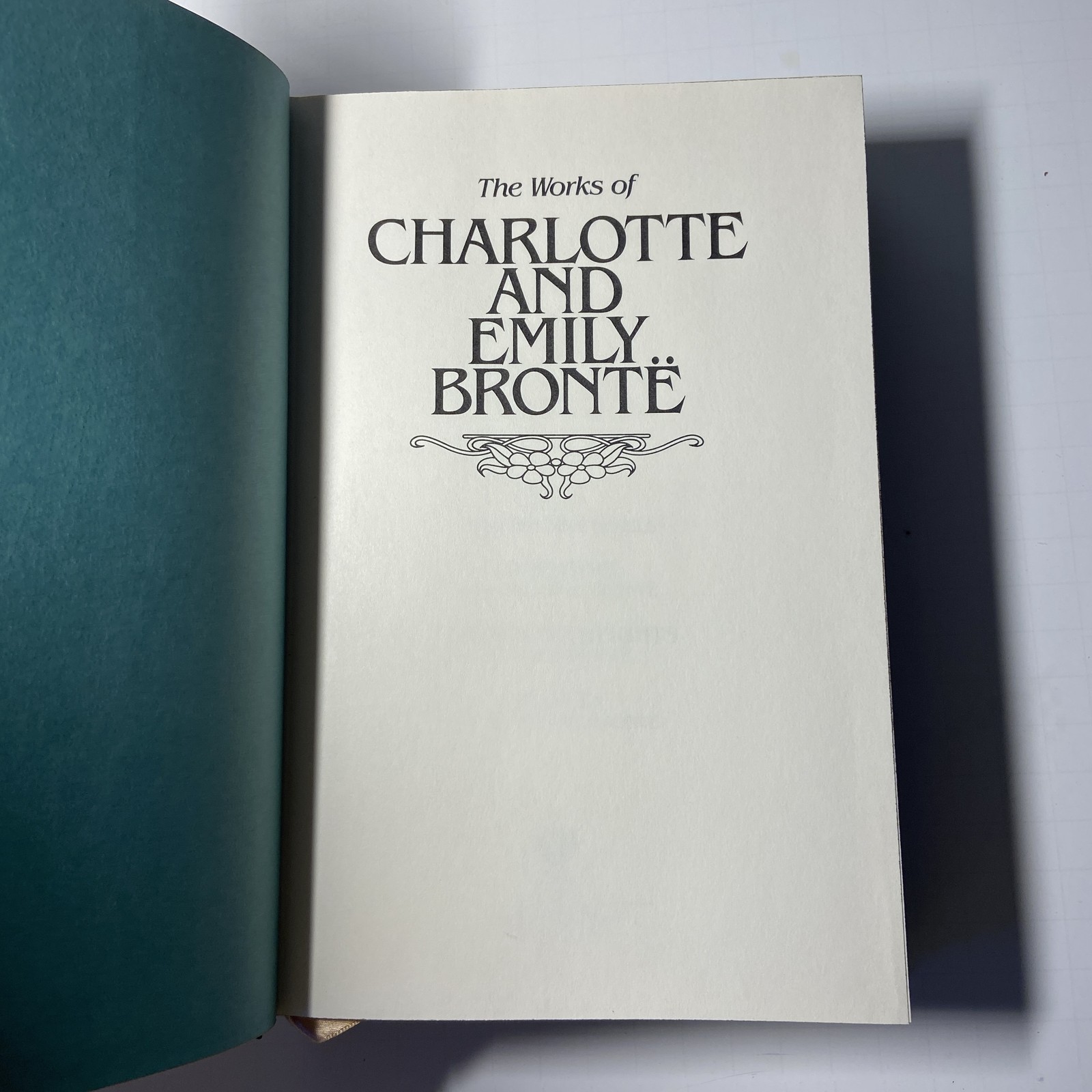 The Works of Charlotte and Emily Brontë Faux Leather Gilt Edges Hardcover State