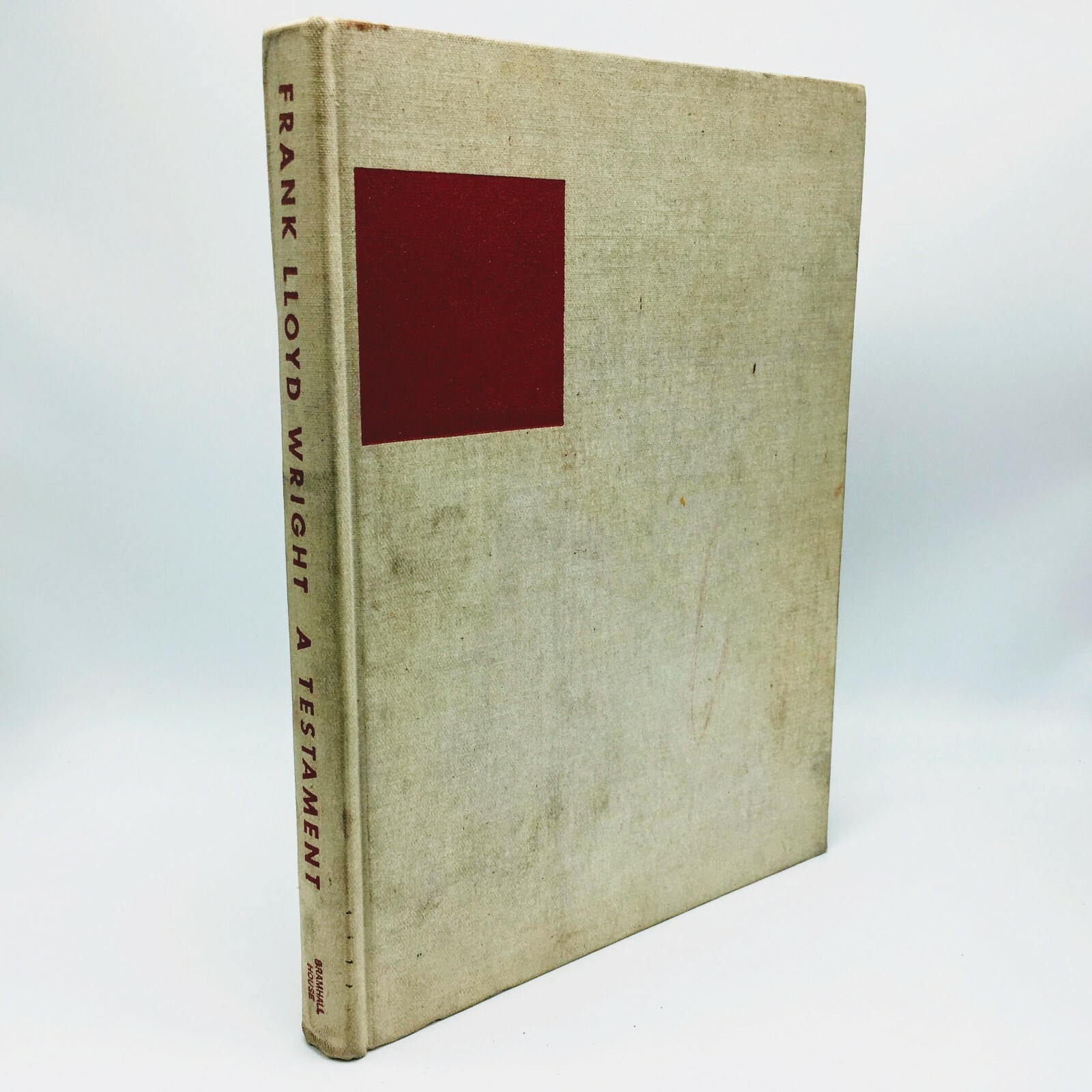 A TESTAMENT – Frank Lloyd Wright 1957 First Edition Architecture Bramhall House