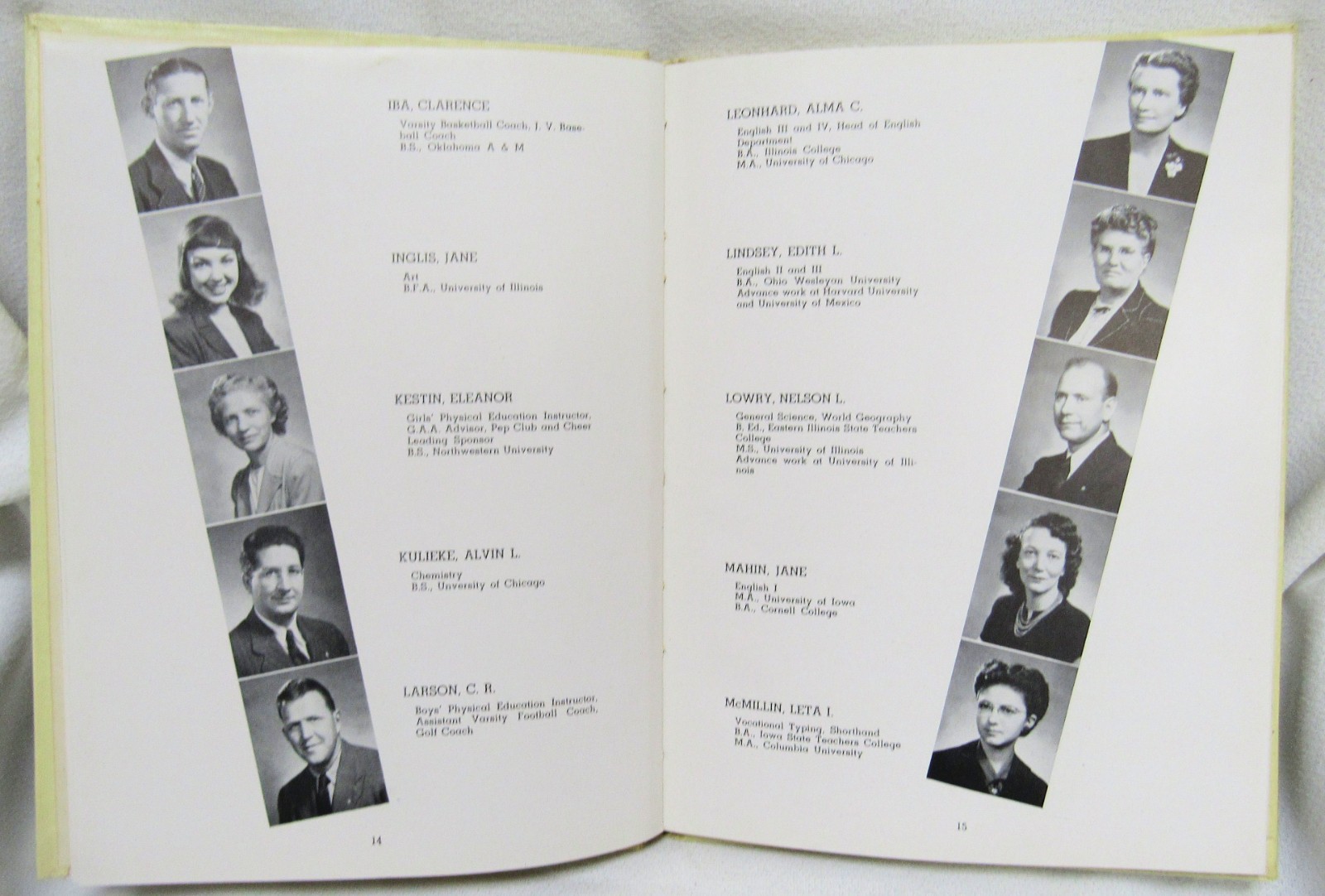 1947 The Heights Arlington Heights Illinois High School Yearbook Book