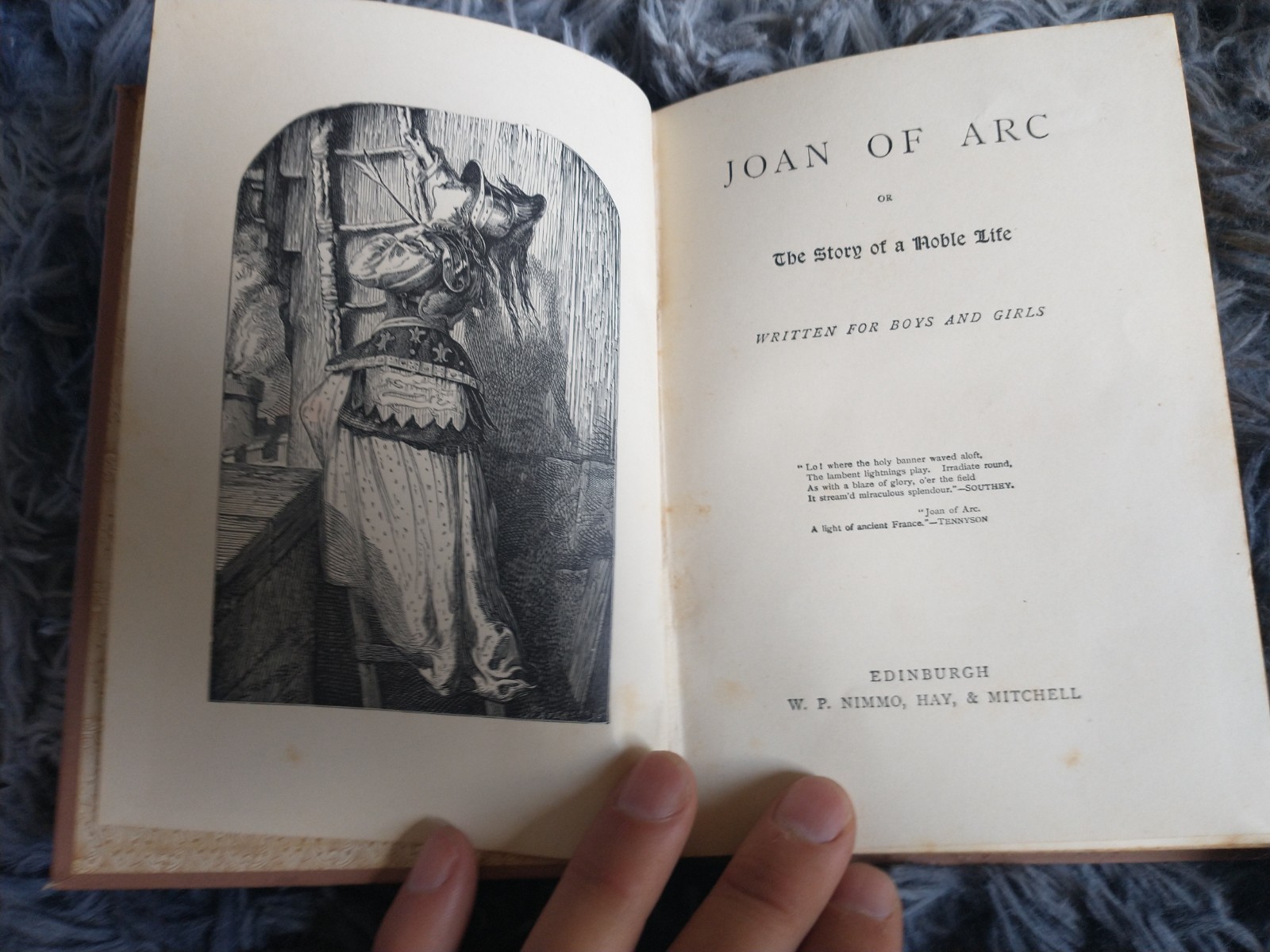 joan of arc or the story of a noble life w p nimmo hay & mitchell hardback