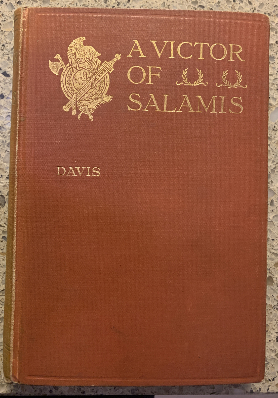 A VICTOR OF SALAMIS by William Davis 1916 Hardcover Antique Book Nice Condition