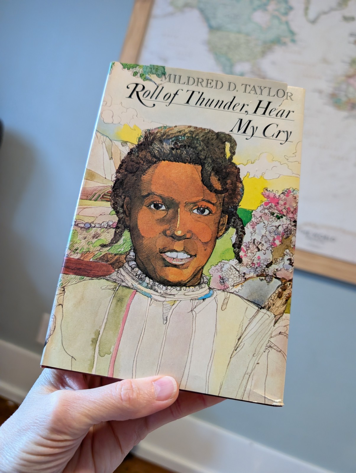 1976 VINTAGE ROLL OF THUNDER HEAR MY CRY Hardcover W/ DJ MILDRED TAYLOR