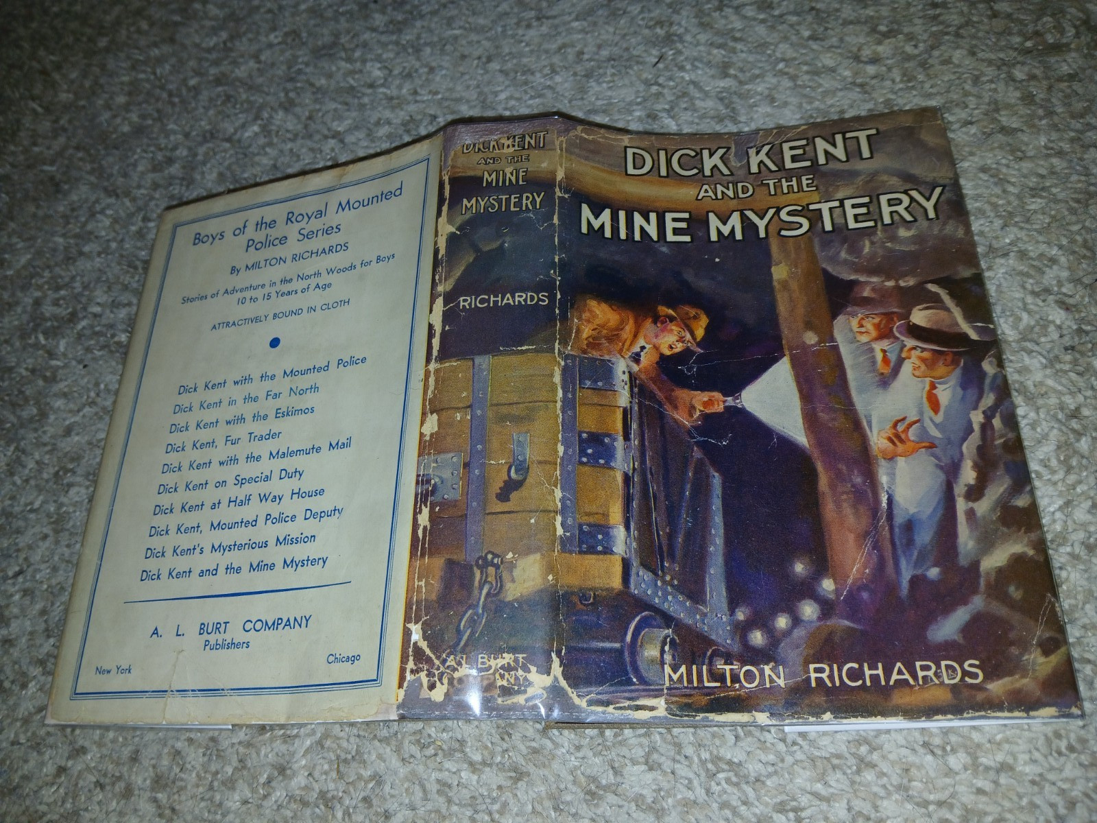 Dick Kent and the Mine Mystery 1934 Last Title in Series Super Rare in Jacket!