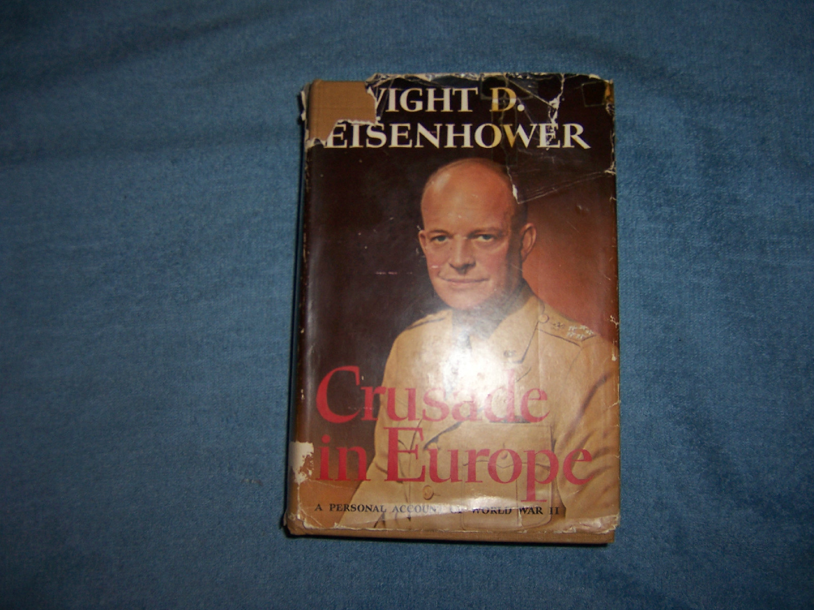 CRUSADE IN EUROPE by Dwight D. Eisenhower/1st Ed/HCDJ/War/Military/WWII 1939-45