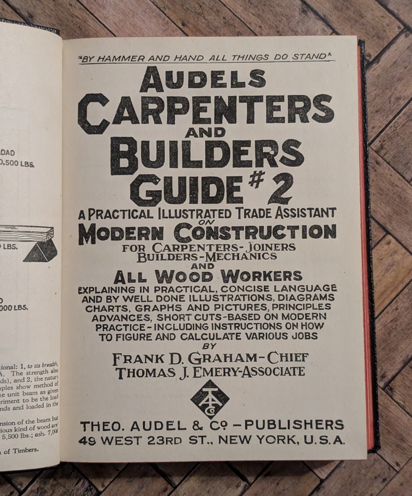 Audels Carpenters & Builders Guide #2 – Vtg 1947 Book – Construction Wood Worker