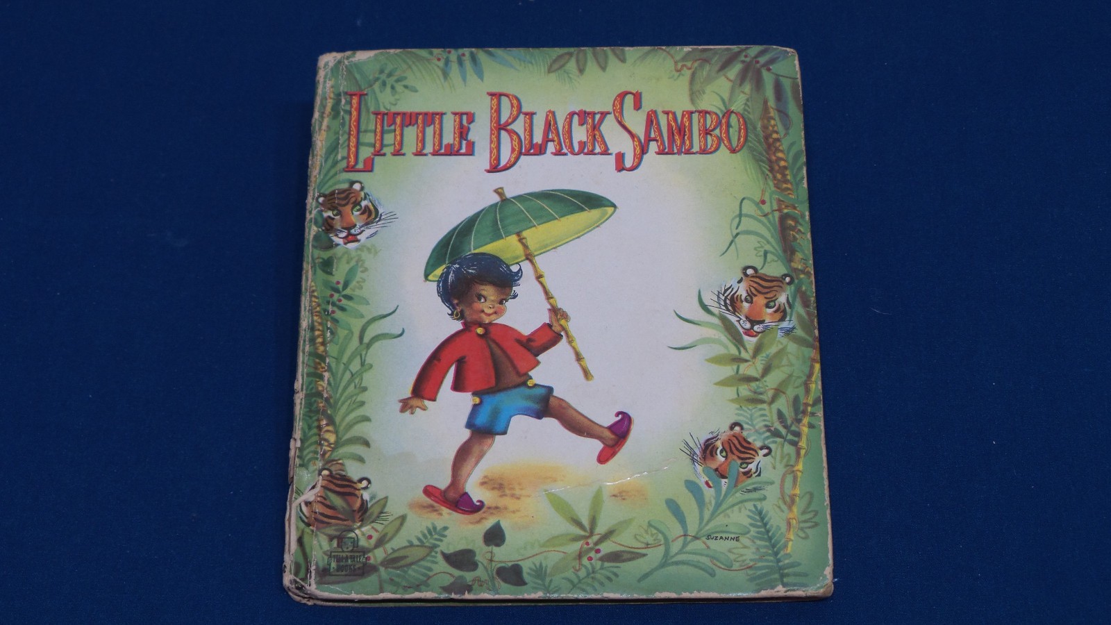 Vintage Little Black Sambo Illustrated by Suzanne, 1950, Scarce