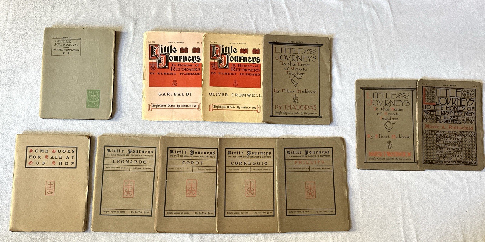 1900-1908 Vintage Aesthetic/Artistic Magazines Little Journey by Elbert Hubbard