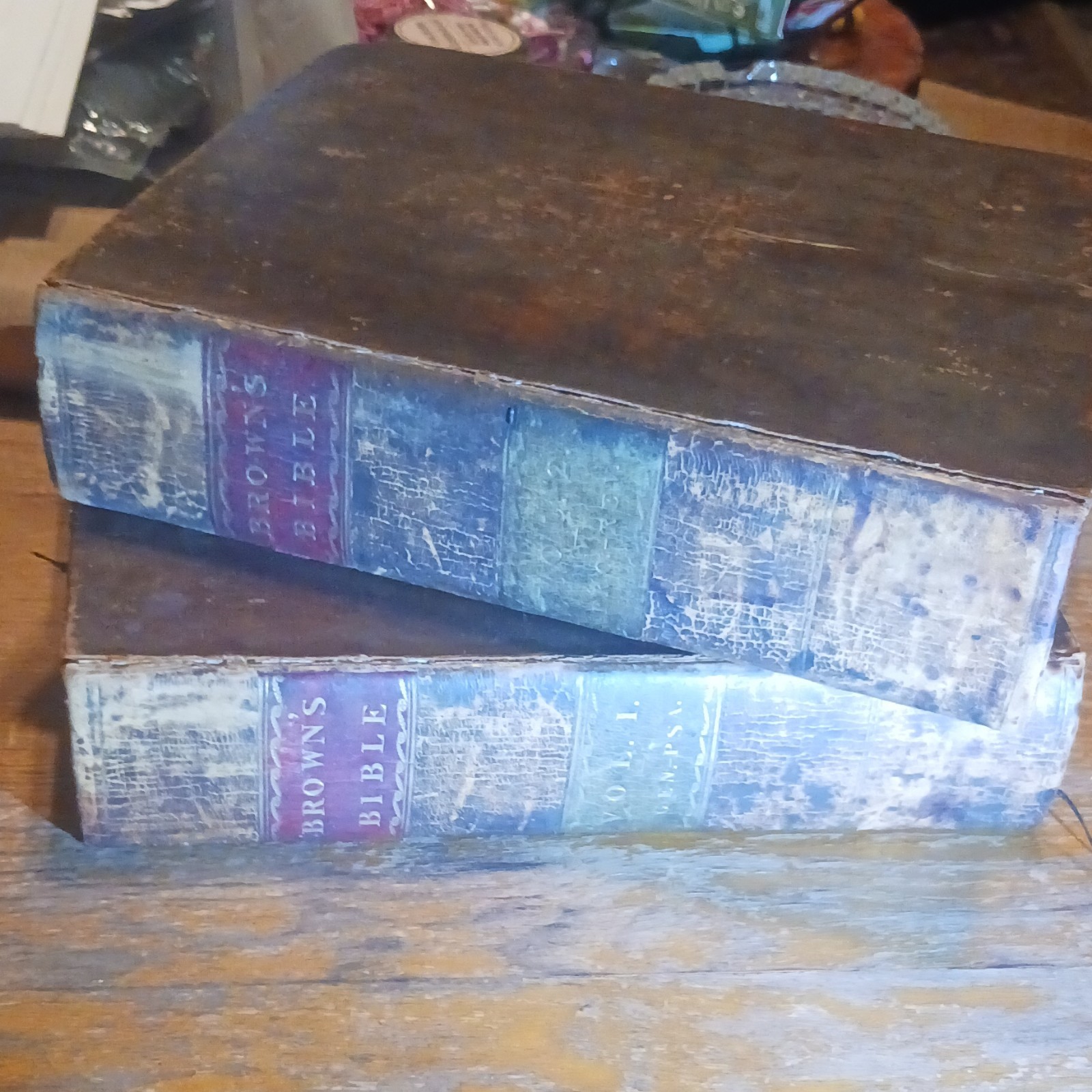 Browns Bible Rev. John Brown’s 1808 Collectible Volumes 1 and 2
