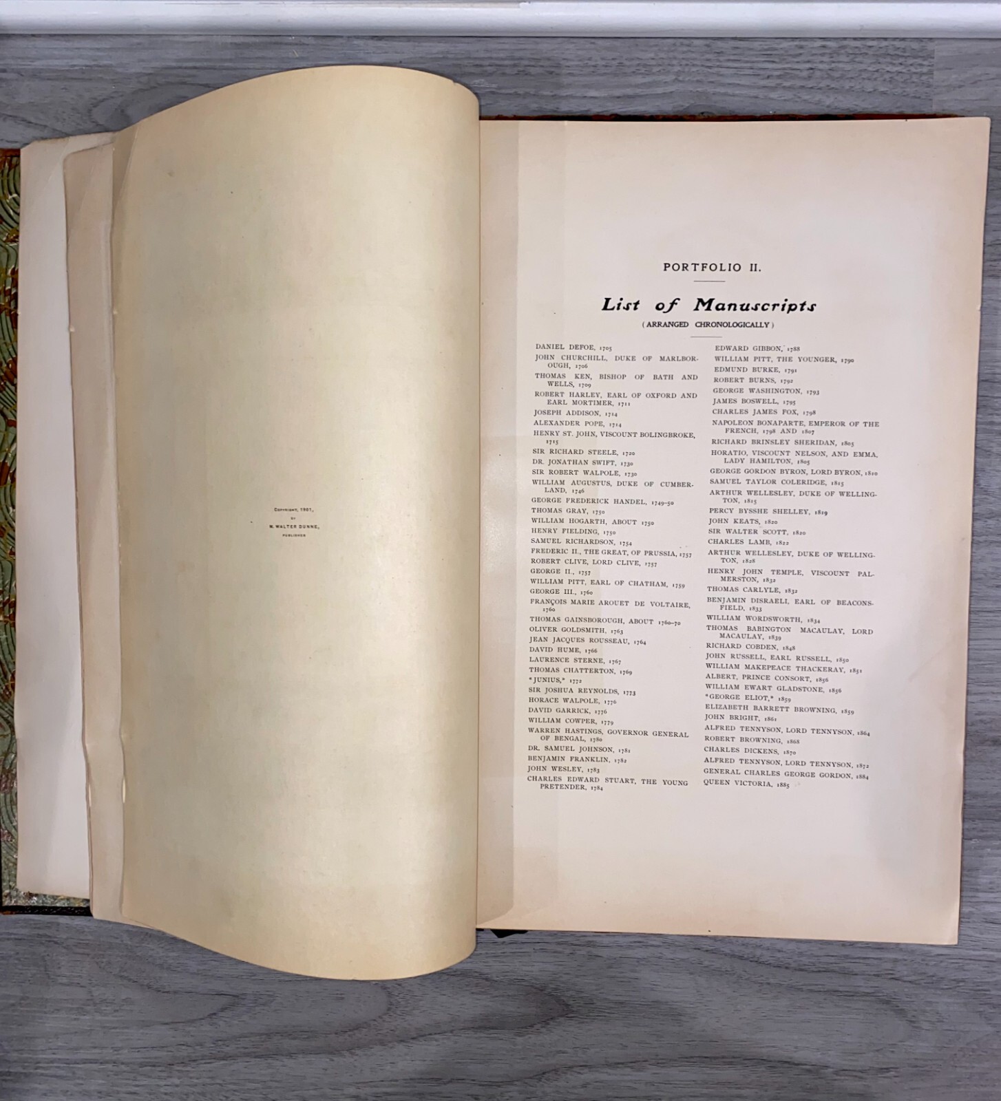 Universal Classic Manuscripts – M. Walter Dunne, 1901 – Rare Antique