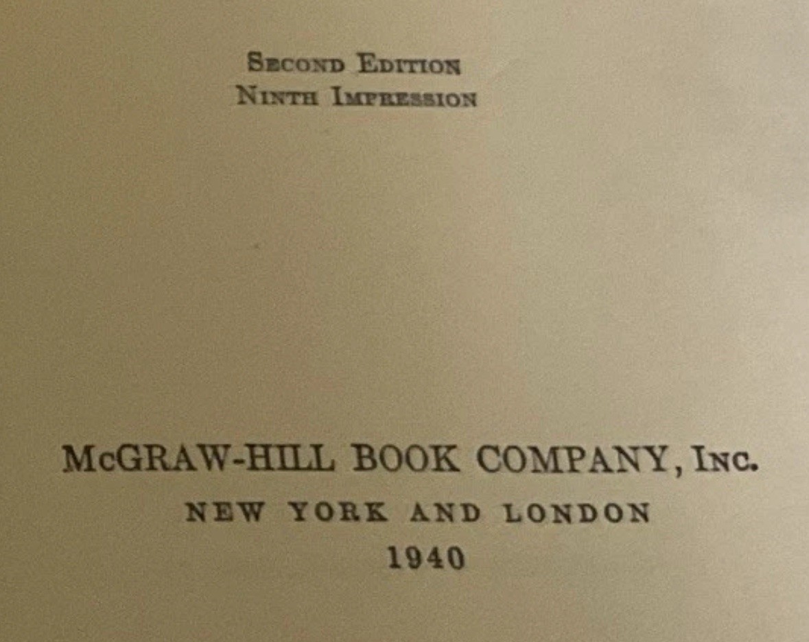 1940 Benjamin Graham David Dodd Security Analysis, Second Edition 9th Impression