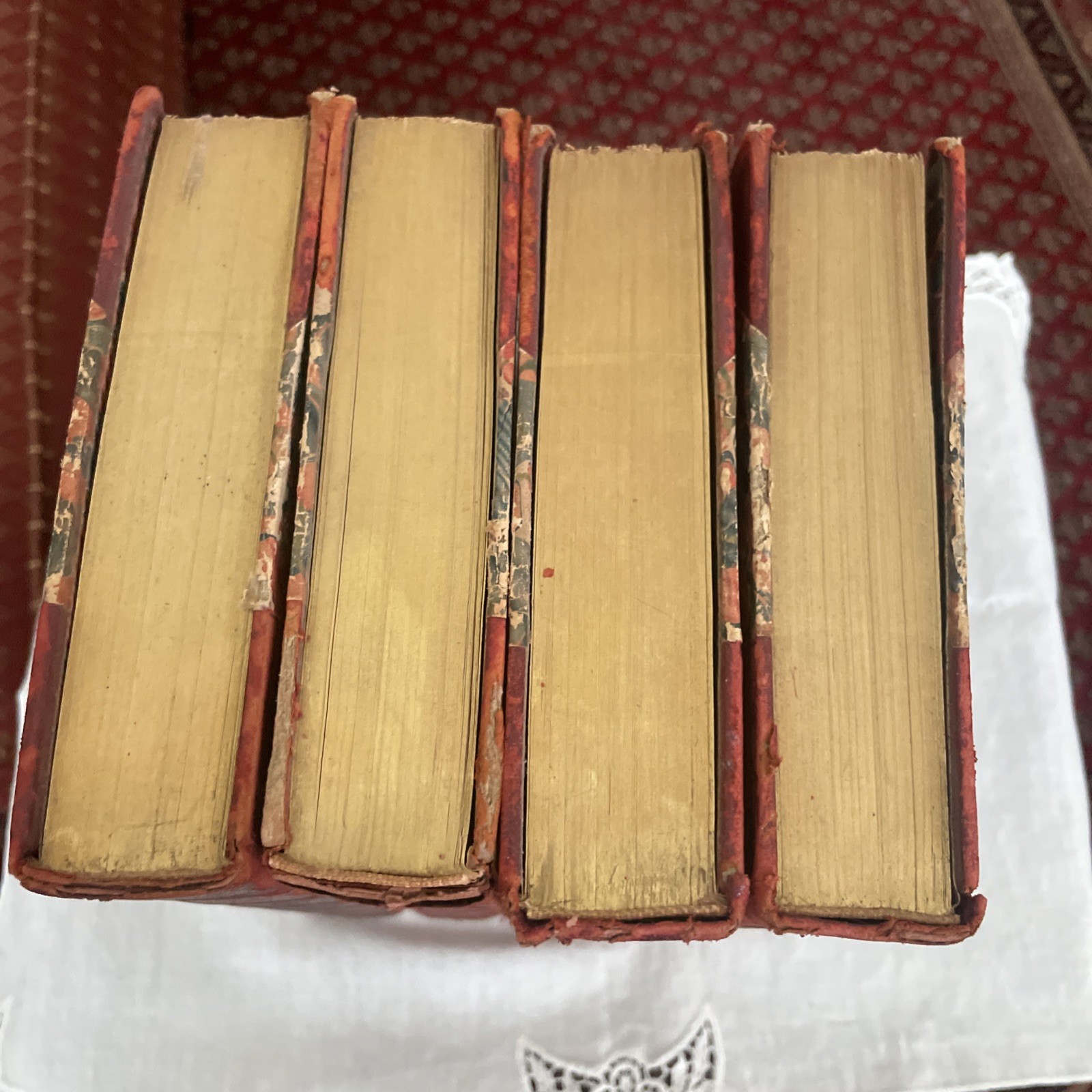 Antique Leather 1800s limited edition #628 Les Miserables, Hugo’s Works Books 4