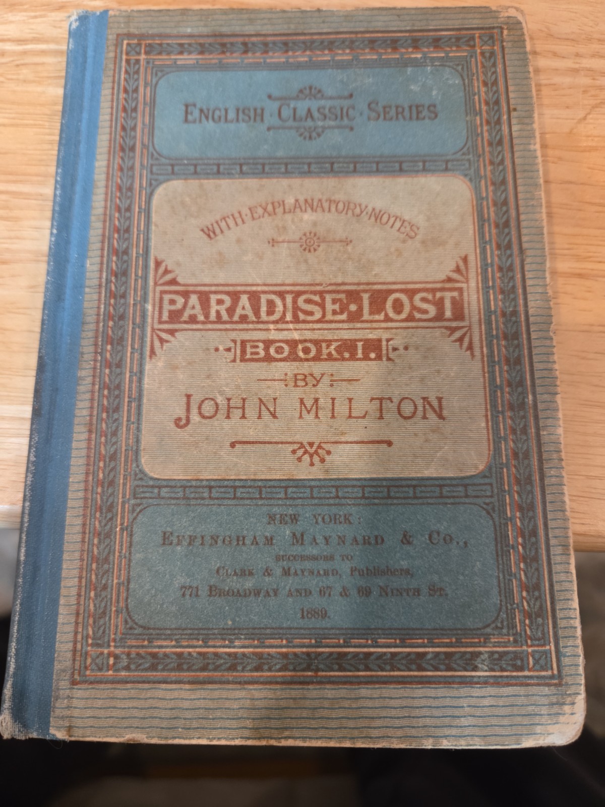 Paradise Lost Book 1 By John Milton 1889