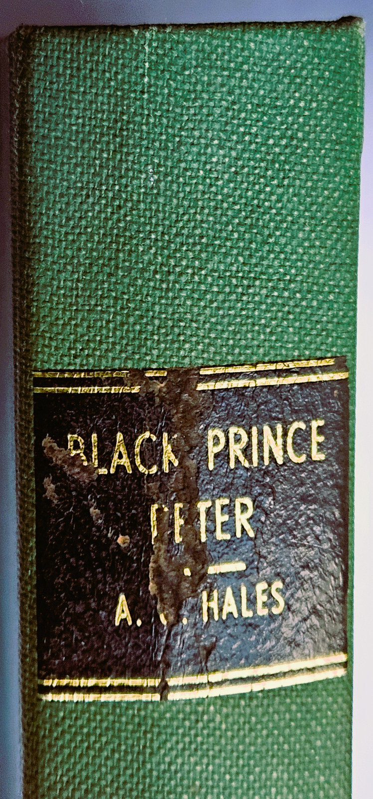 Black Prince Peter, A.G. Hales, Wright & Brown, Hardback HB, Boxing, Alfred