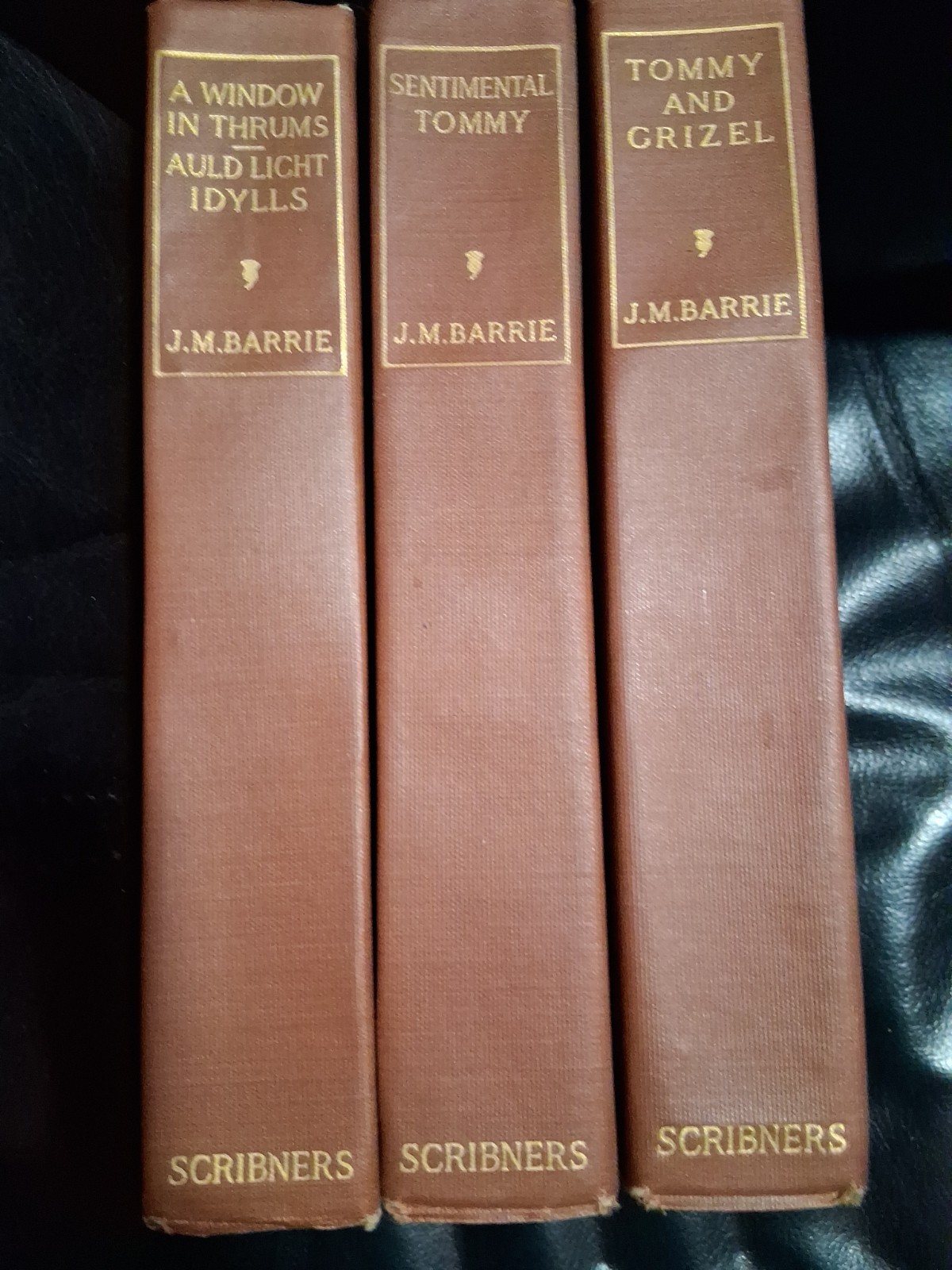 J.M. Barrie 3 Book Lot. Scribes 1913