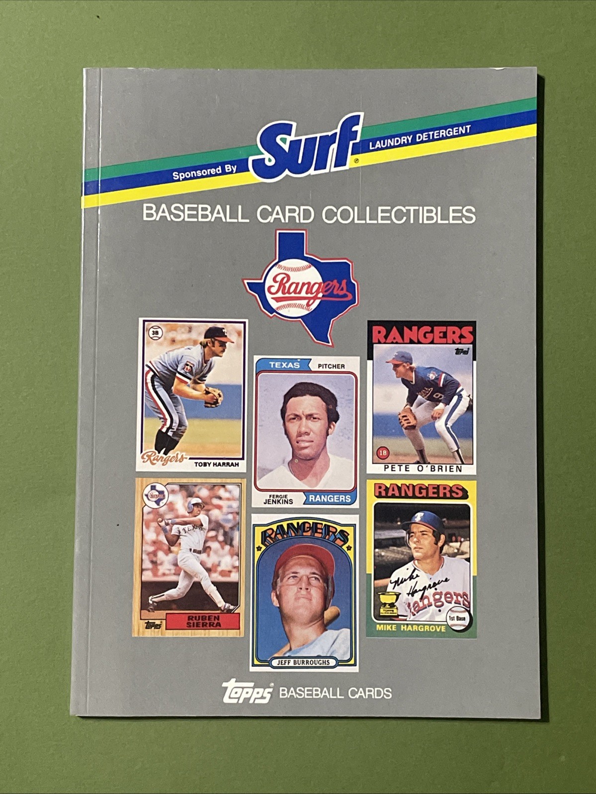 TEXAS RANGERS TOPPS BASEBALL CARD BOOK COLLECTIBLE SURF Rare MLB 1988 Baseball