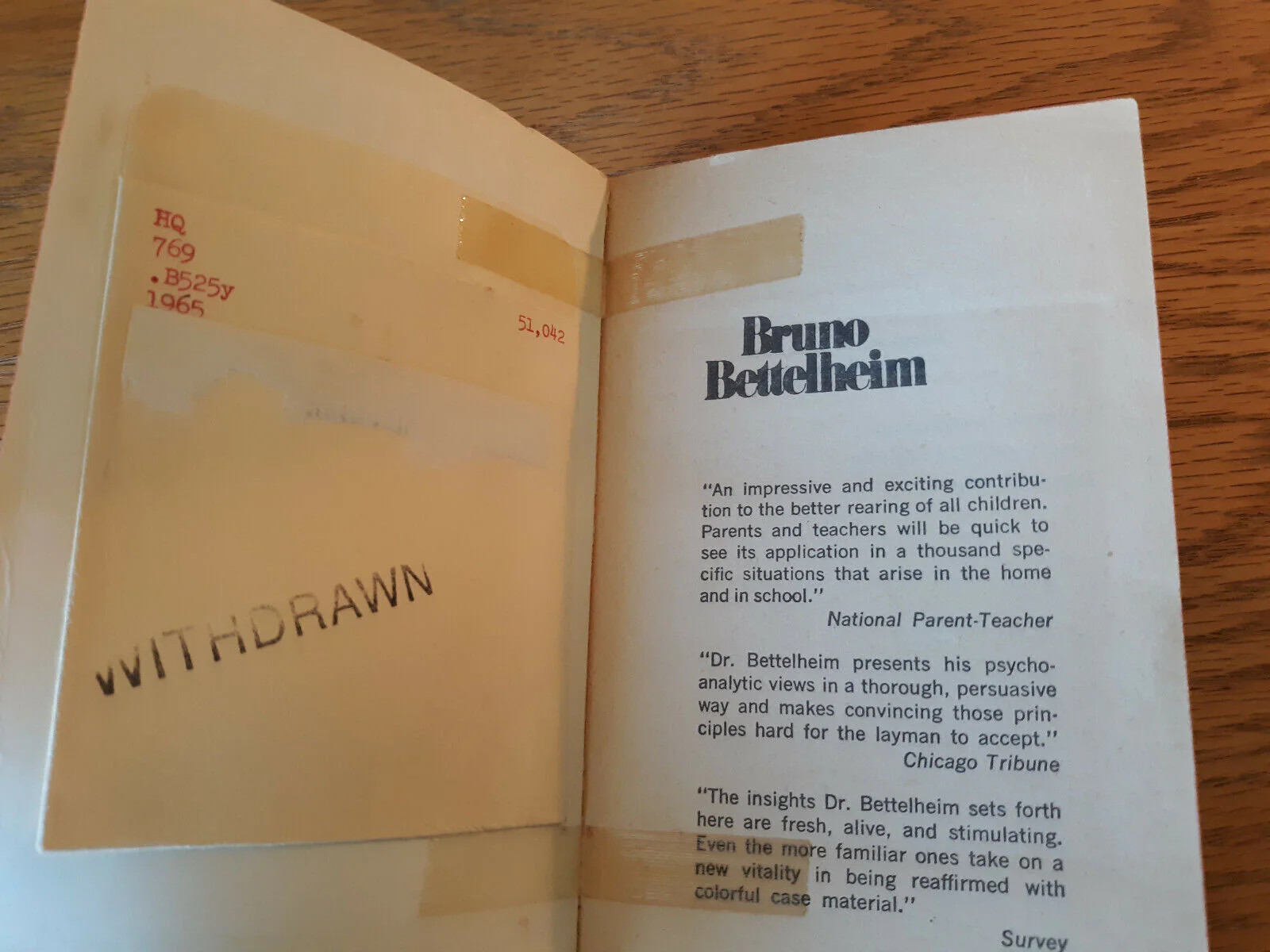 Love Is Not Enough – Bruno Bettelheim (1971, Paperback) Avon