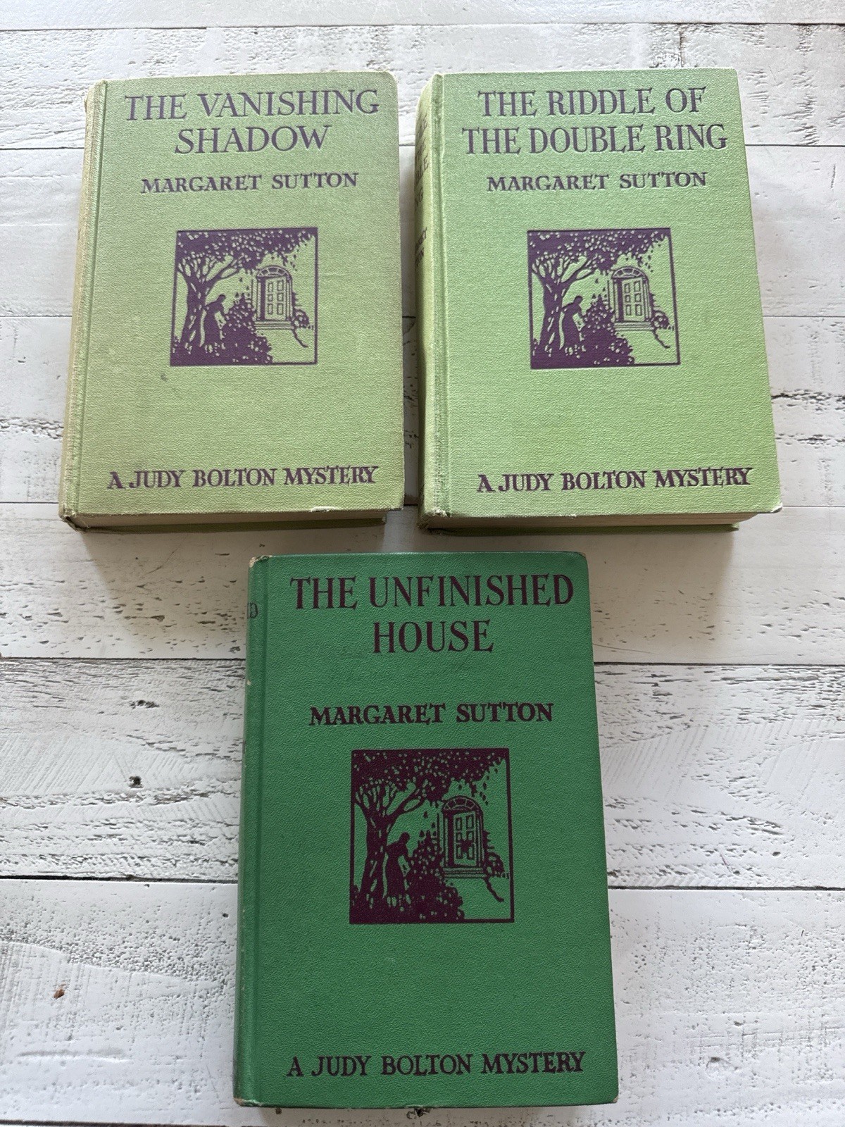 Judy Bolton Mystery Lot 3 Sutton HC Vanishing Shadow Double Ring House