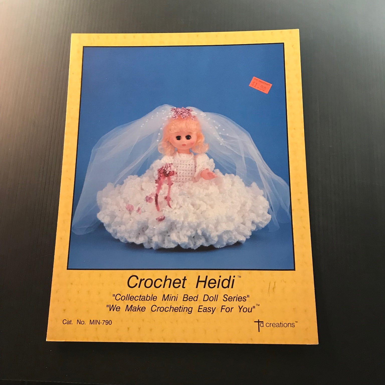 Crochet Heidi Mini Bed Doll Pattern Collectible MIN-790 Td creations