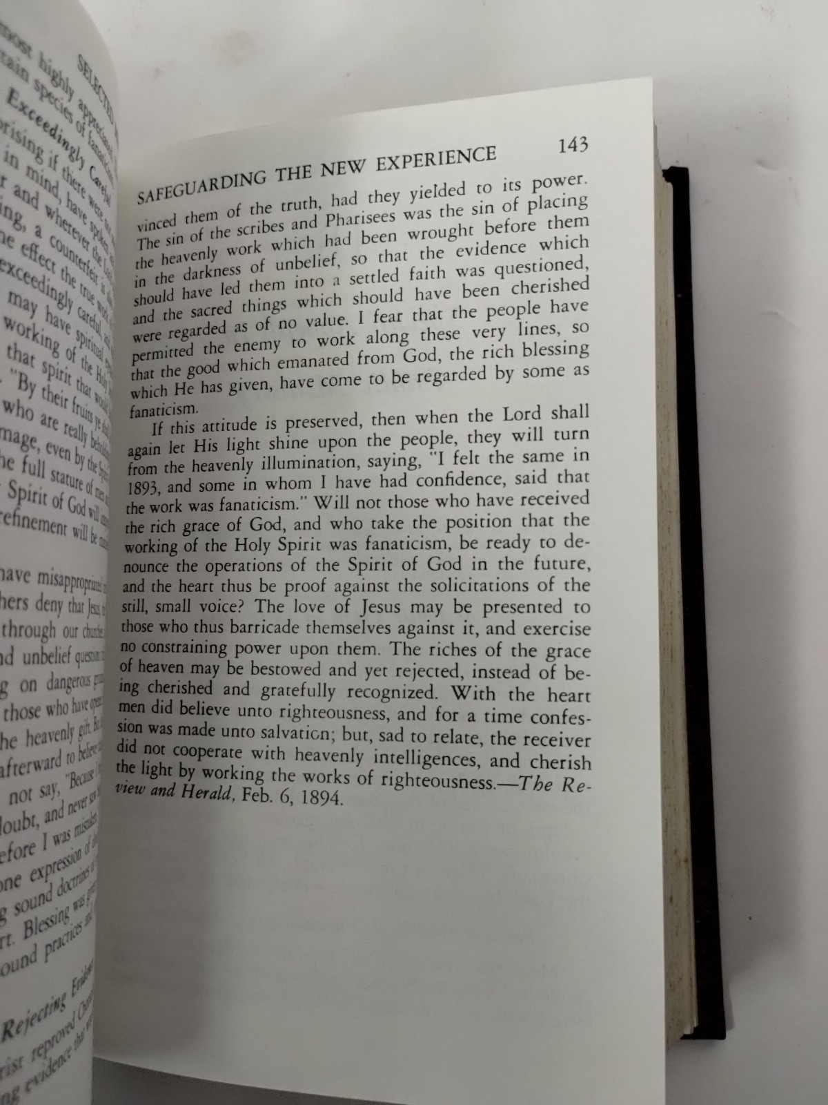 Selected Messages Book One by Ellen G White 1958 Review and Herald SDA HC