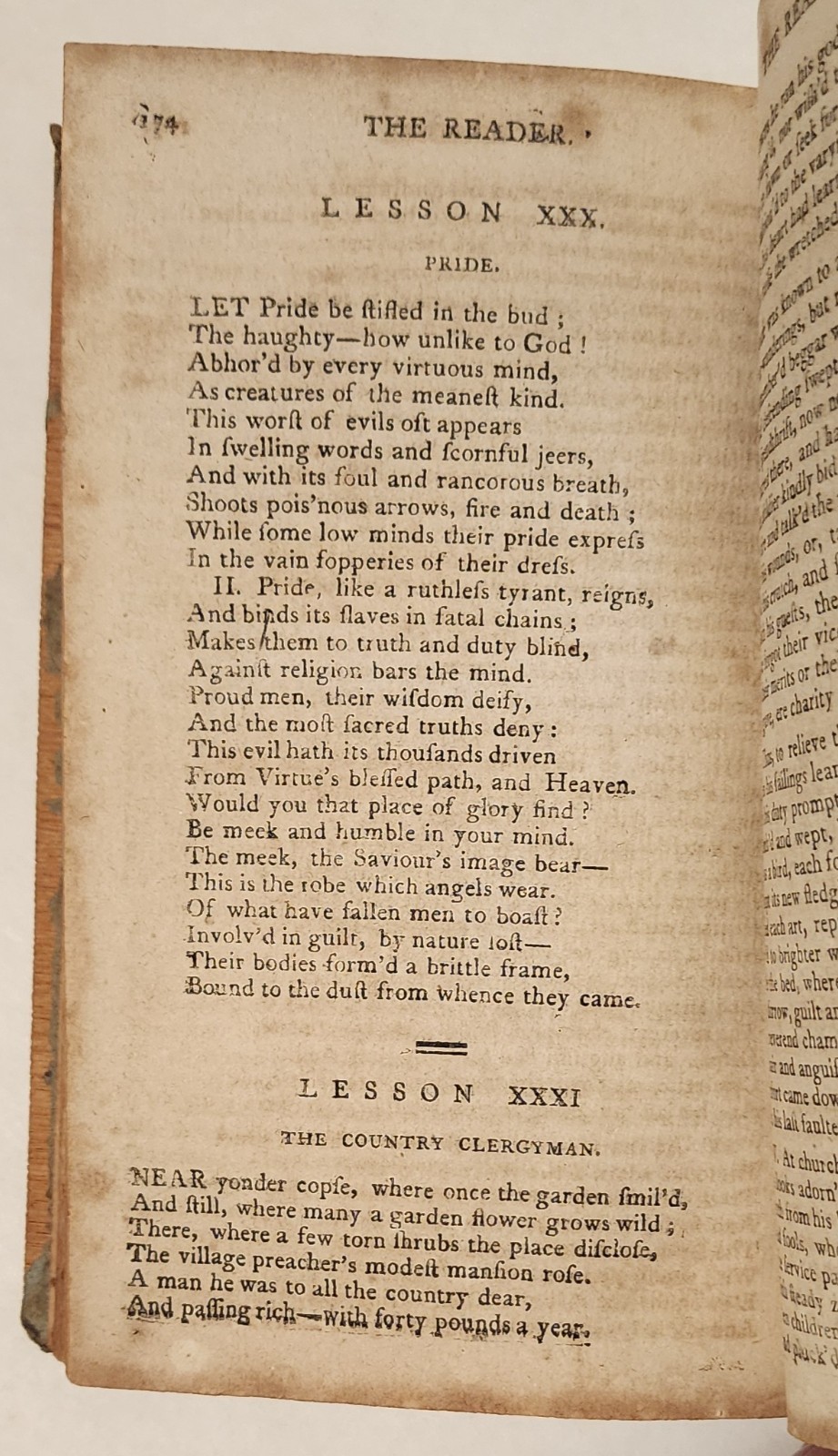 Abner Alden: The Reader…. Boston, 1808. Third edition. In original boards.