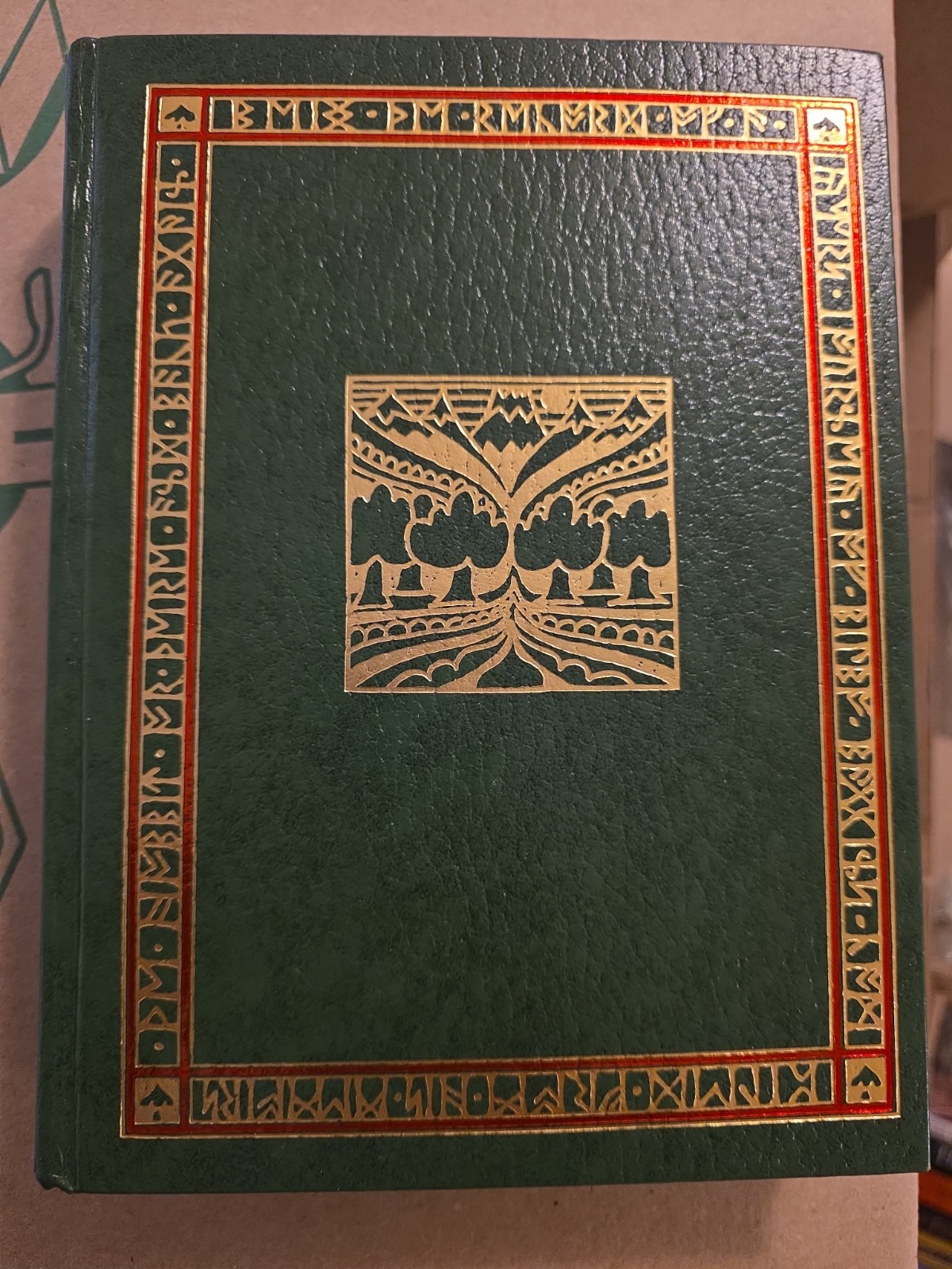 Tolkien The Hobbit Collector’s Edition Hardcover HMCO Green Leatherette 30th