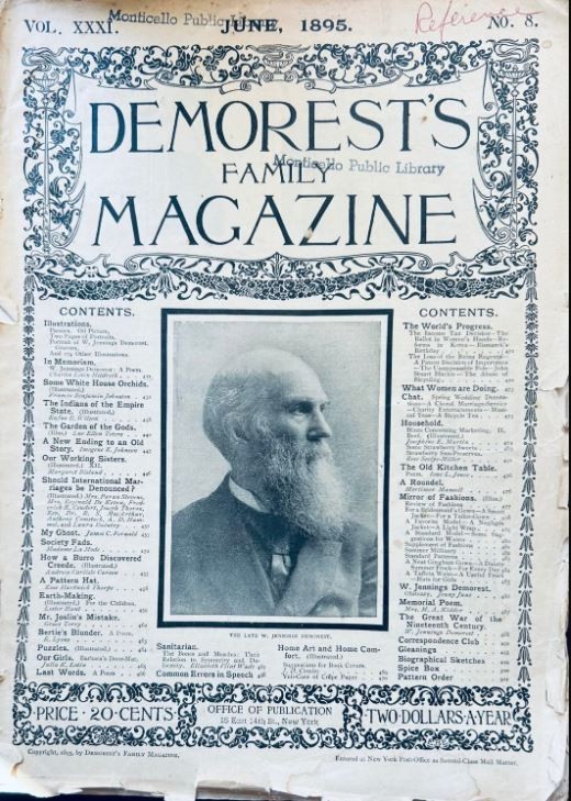 Demorest’s Magazine June 1895 Victorian Antique Magazines Ads Fashion Women