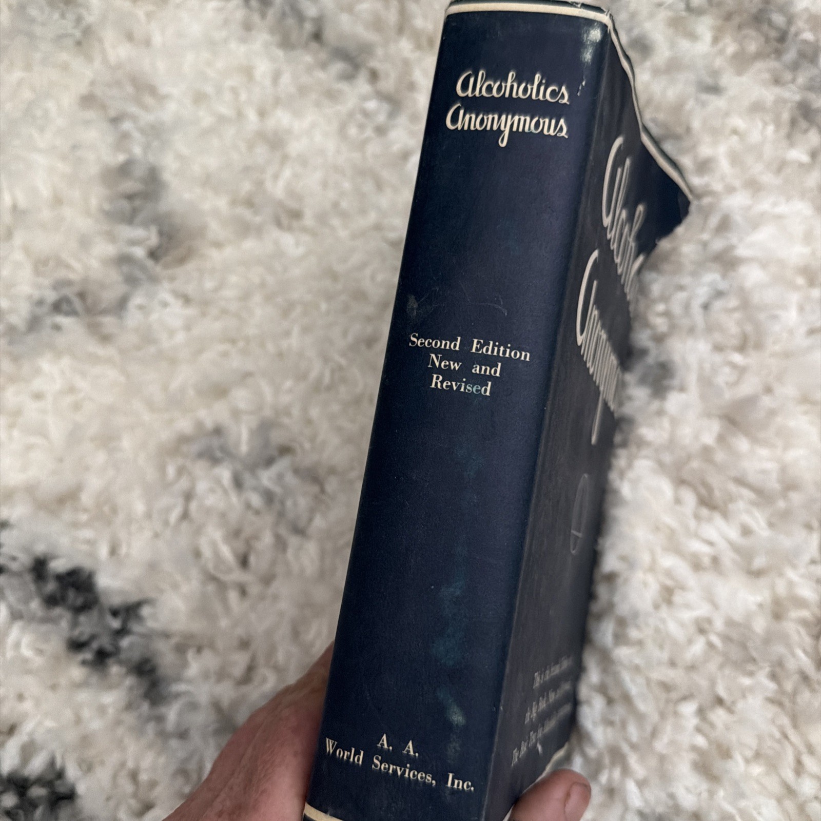 ALCOHOLICS ANONYMOUS 2nd Edition, 7th Printing 1965, Dust Jacket Read ….