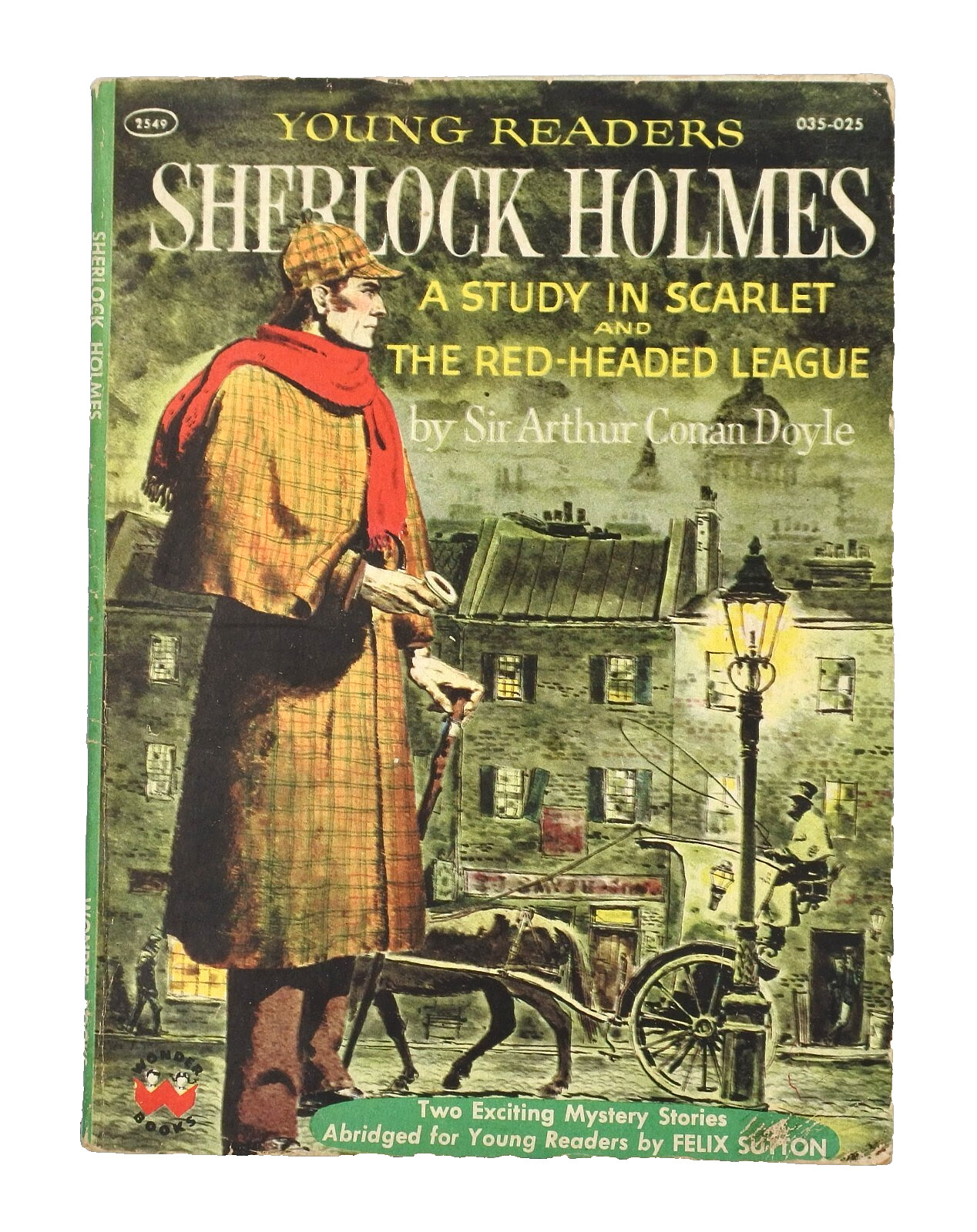 Sherlock Holmes A STUDY IN SCARLET and THE RED HEADED LEAGUE Young Readers 1957