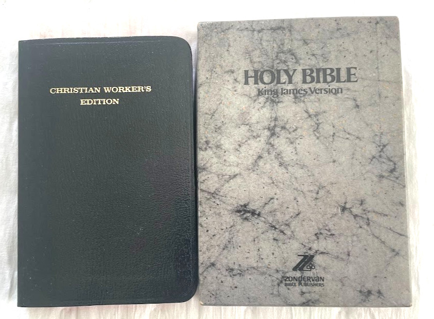 CHRISTIAN WORKER’S NEW TESTAMENT: Authorized King James Version w/ Psalms + box