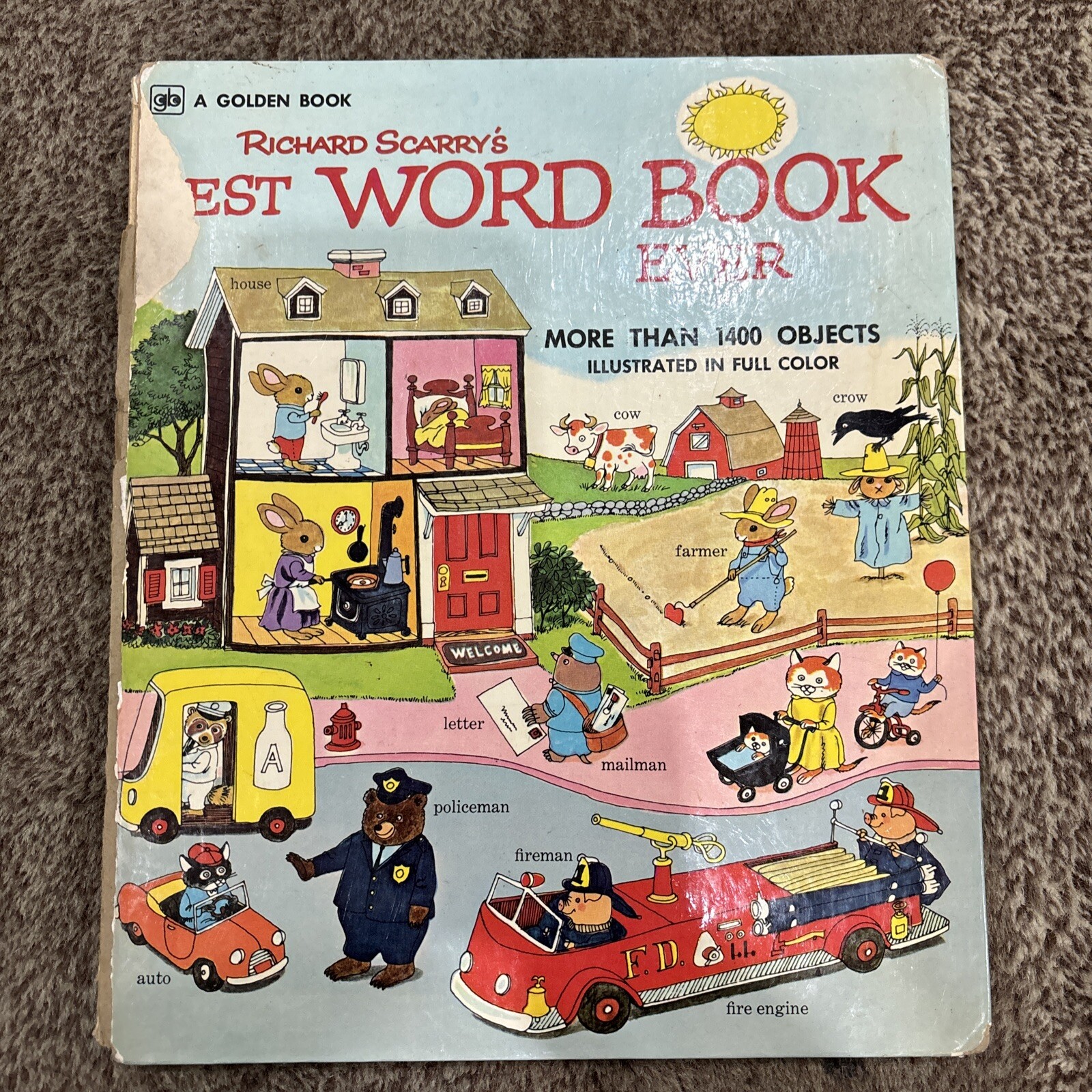 Richard Scarry’s Best Word Book Ever Golden Press Western Publishing 1974