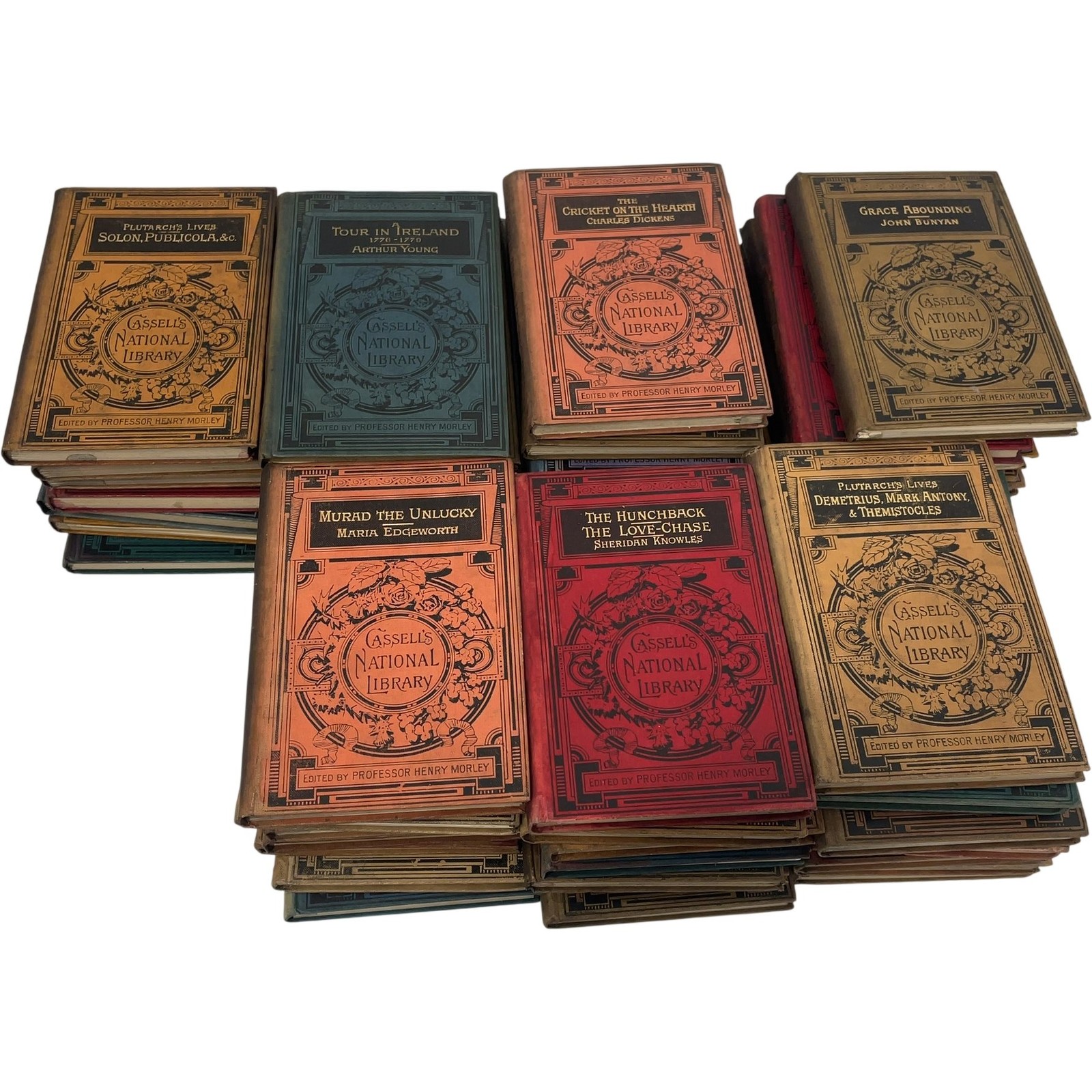 JOBLOT Cassell’s National Library Antique Book Collection – Rare Bundle x52
