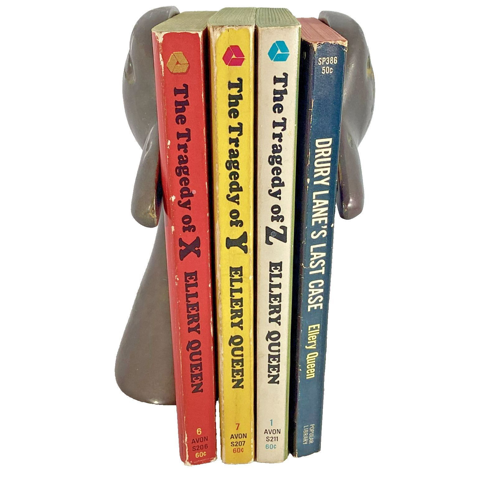 Vintage Ellery Queen Drury Lane Complete Series Lot of 4 40s & 60s PBs Very Good