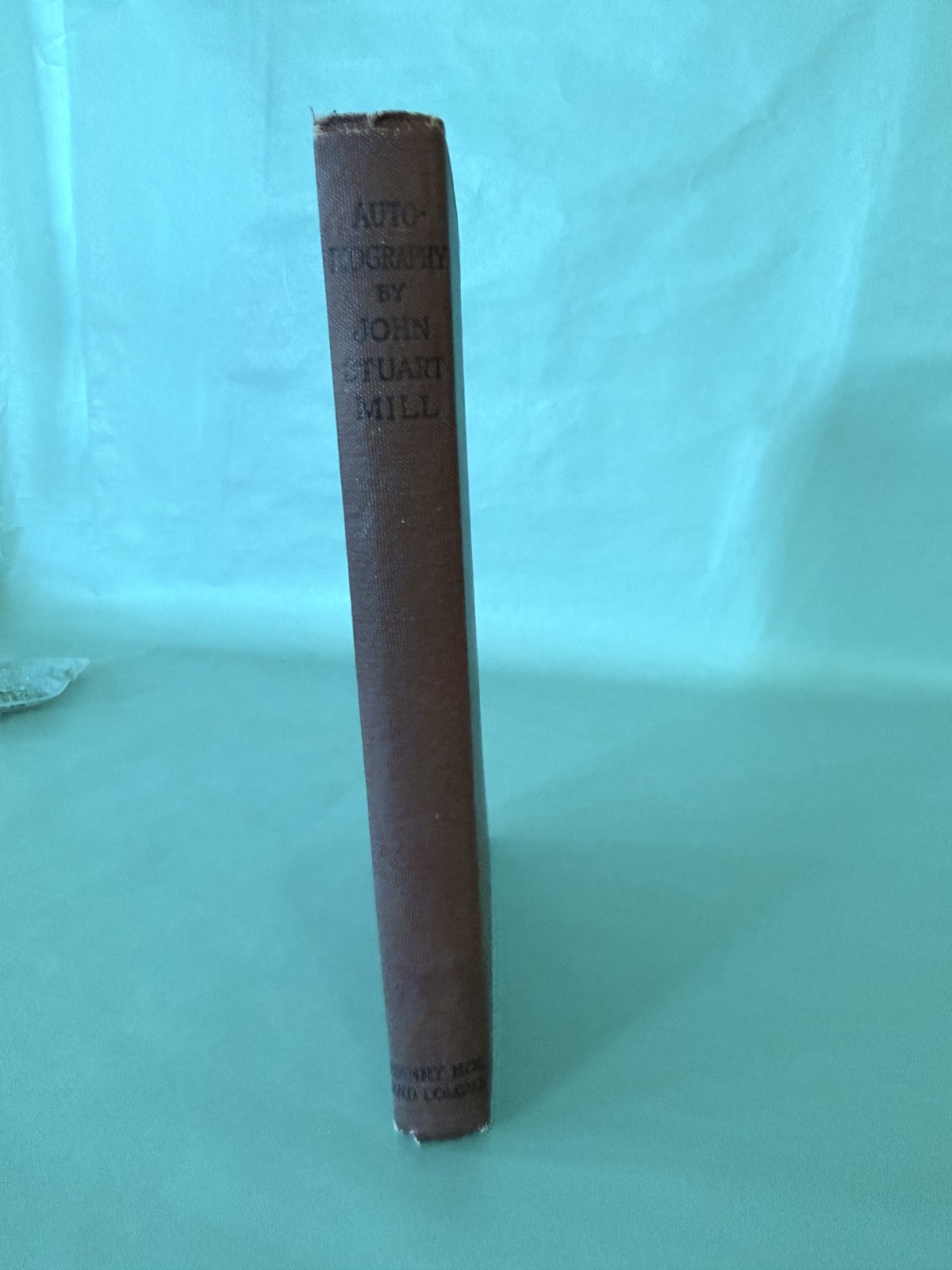Autobiography John Stuart Mill Henry Holt New York Antique Philosophy Hardcover
