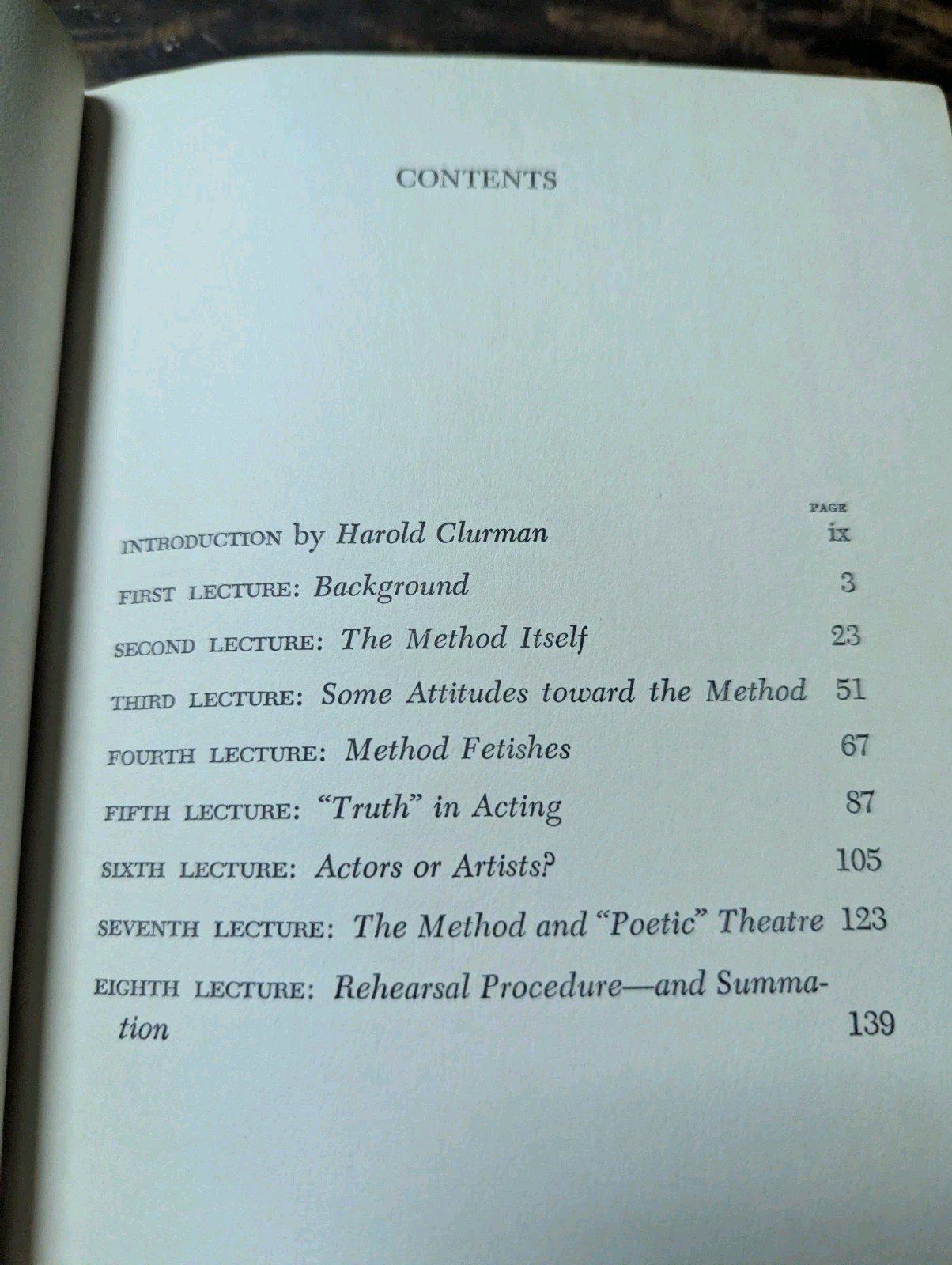 1958 METHODS OR MADNESS Robert Lewis Acting Old Style Broadway ACTOR Skills 1stE
