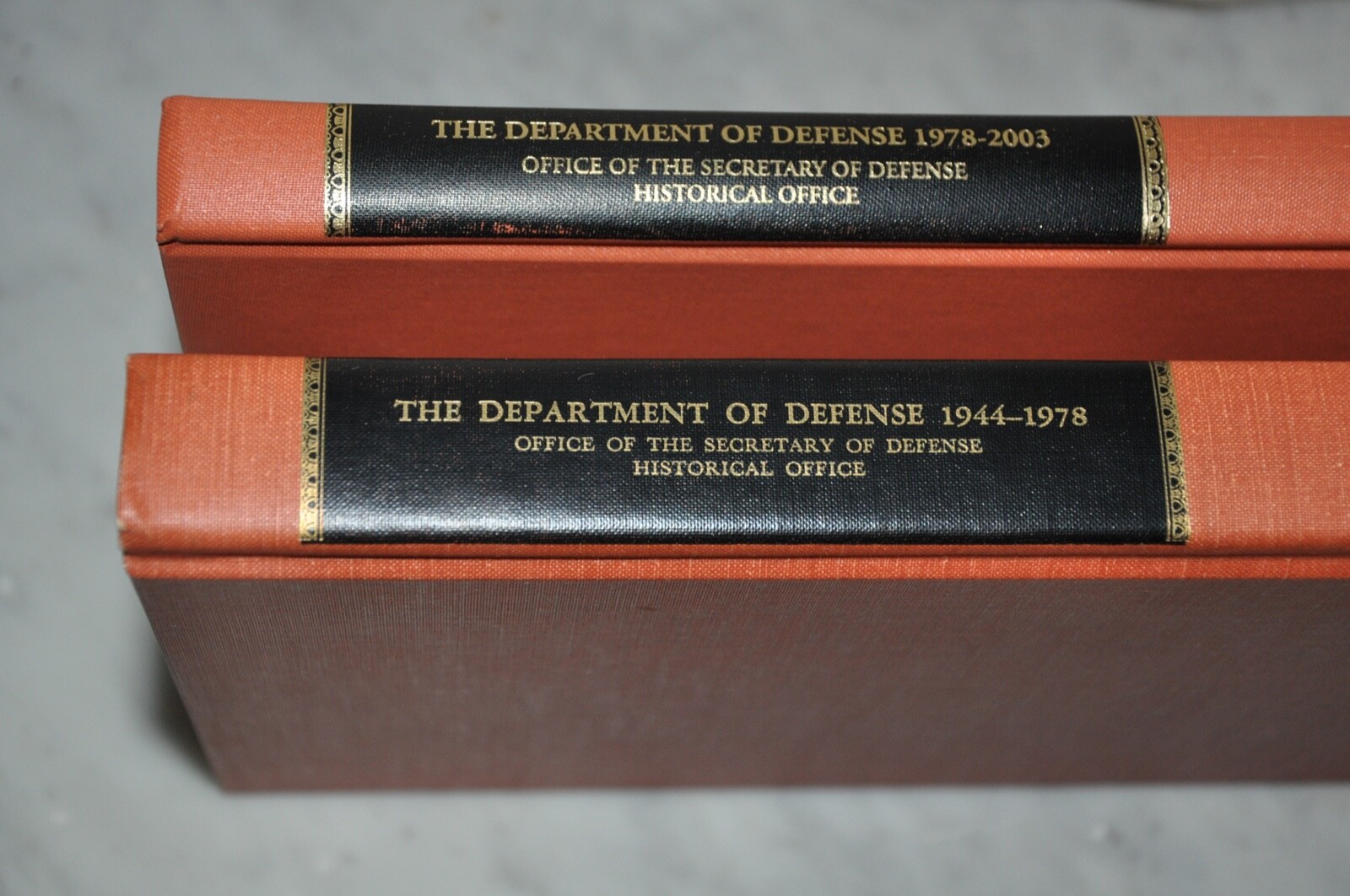 The Department Of Defense Secretary Of The Defense Historical Records Book set