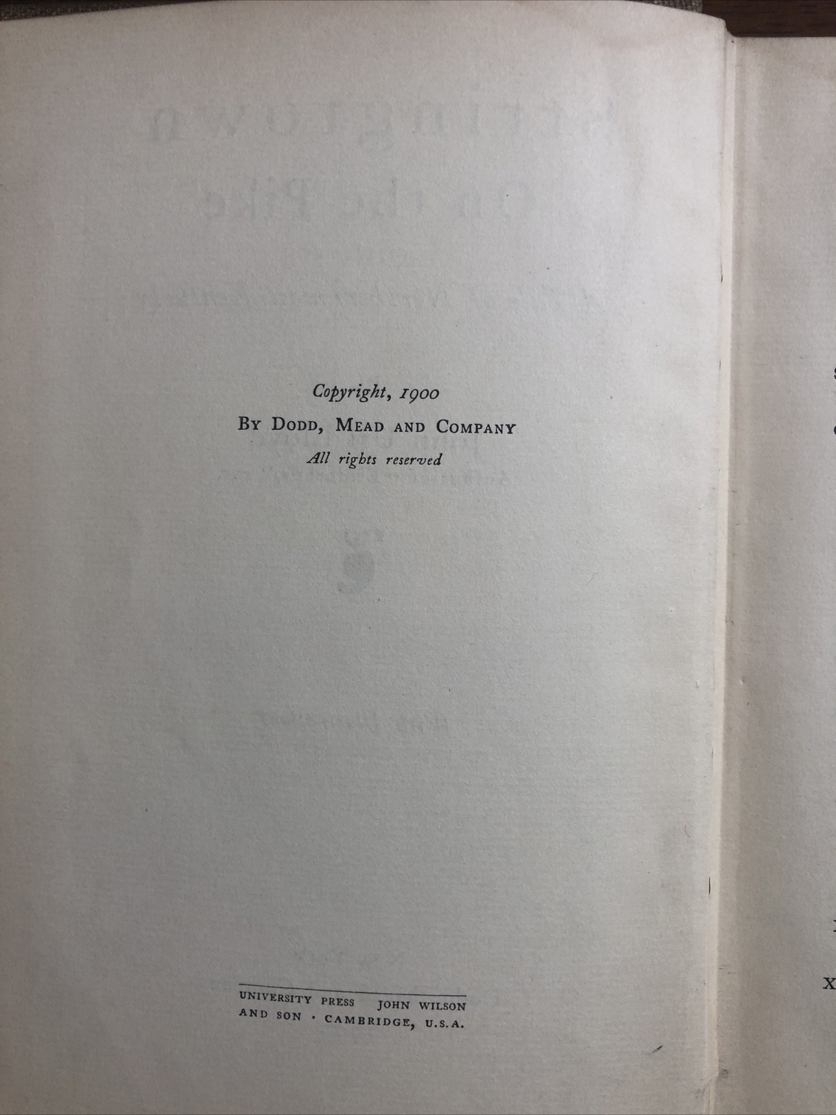 Stringtown On The Pike by John Uri Lloyd 1900 Vintage Hardcover Acceptable